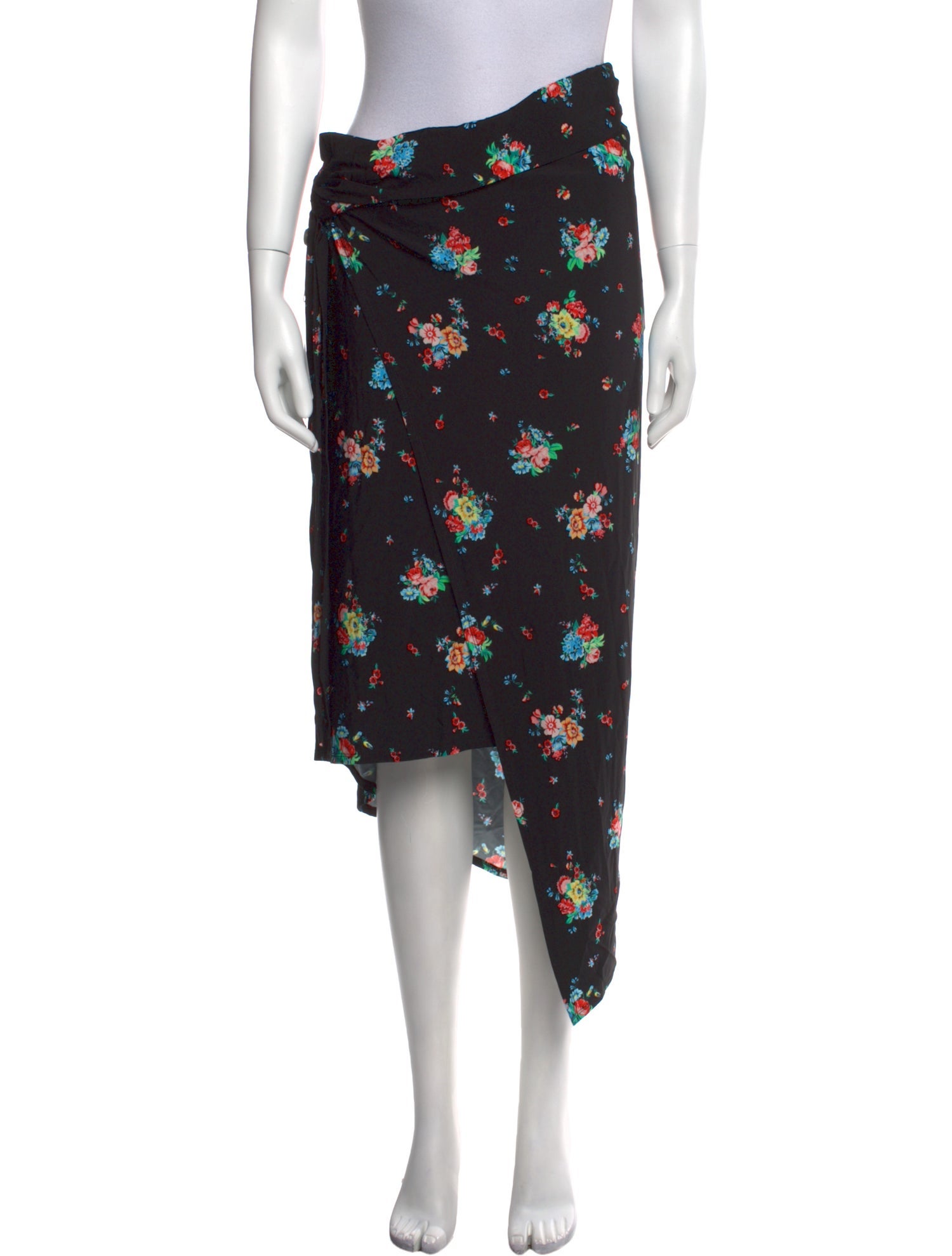 Paco Rabanne Floral Print Midi Length Skirt w/ Tags