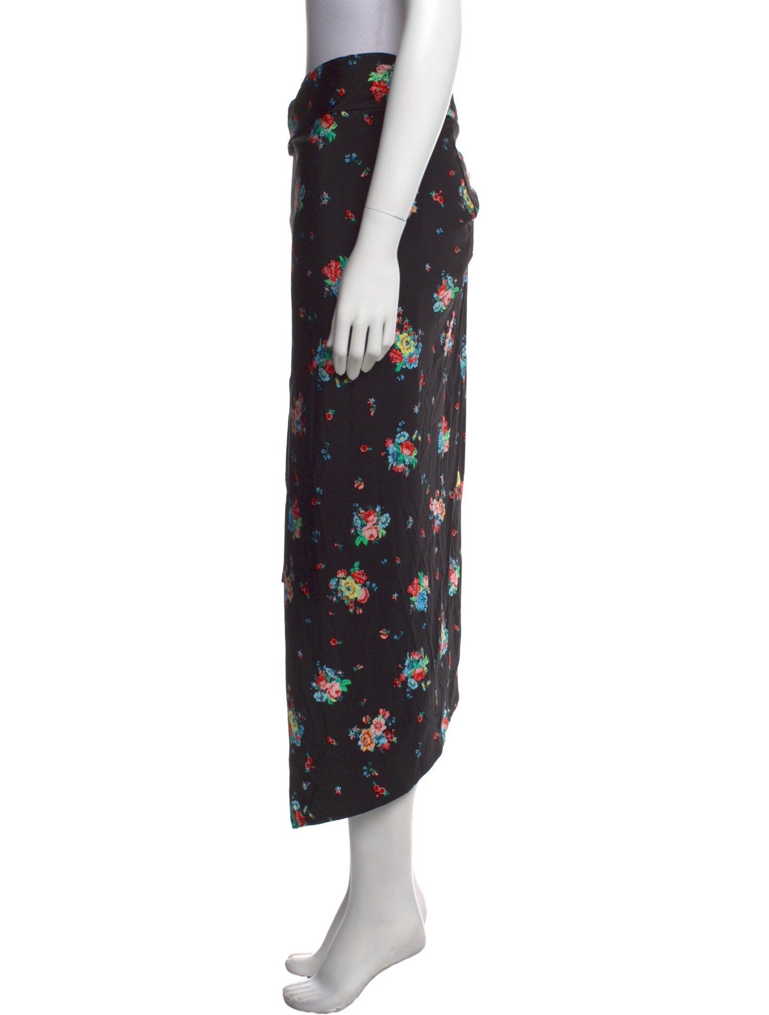 Paco Rabanne Floral Print Midi Length Skirt w/ Tags