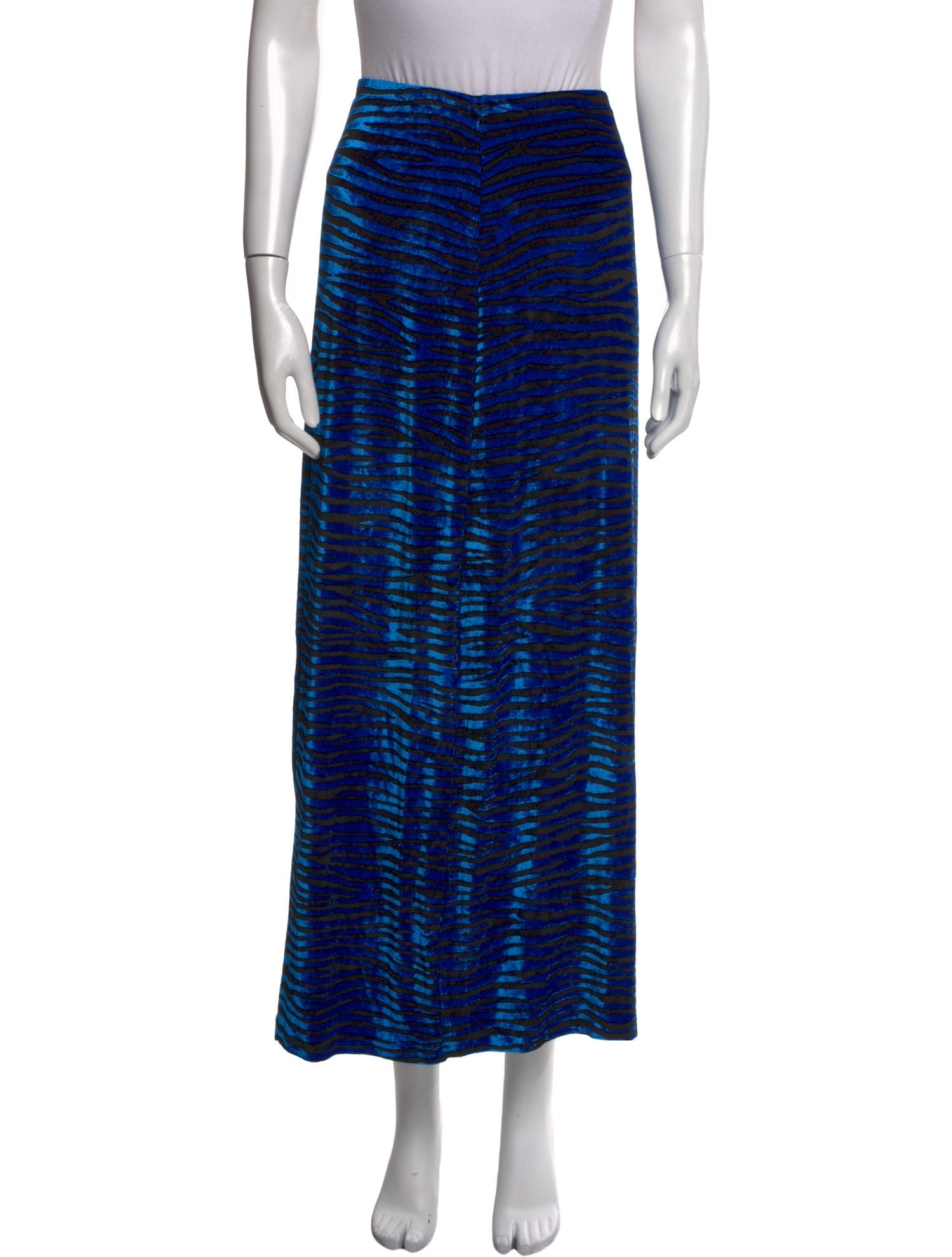 Paco Rabanne Striped Midi Length Skirt