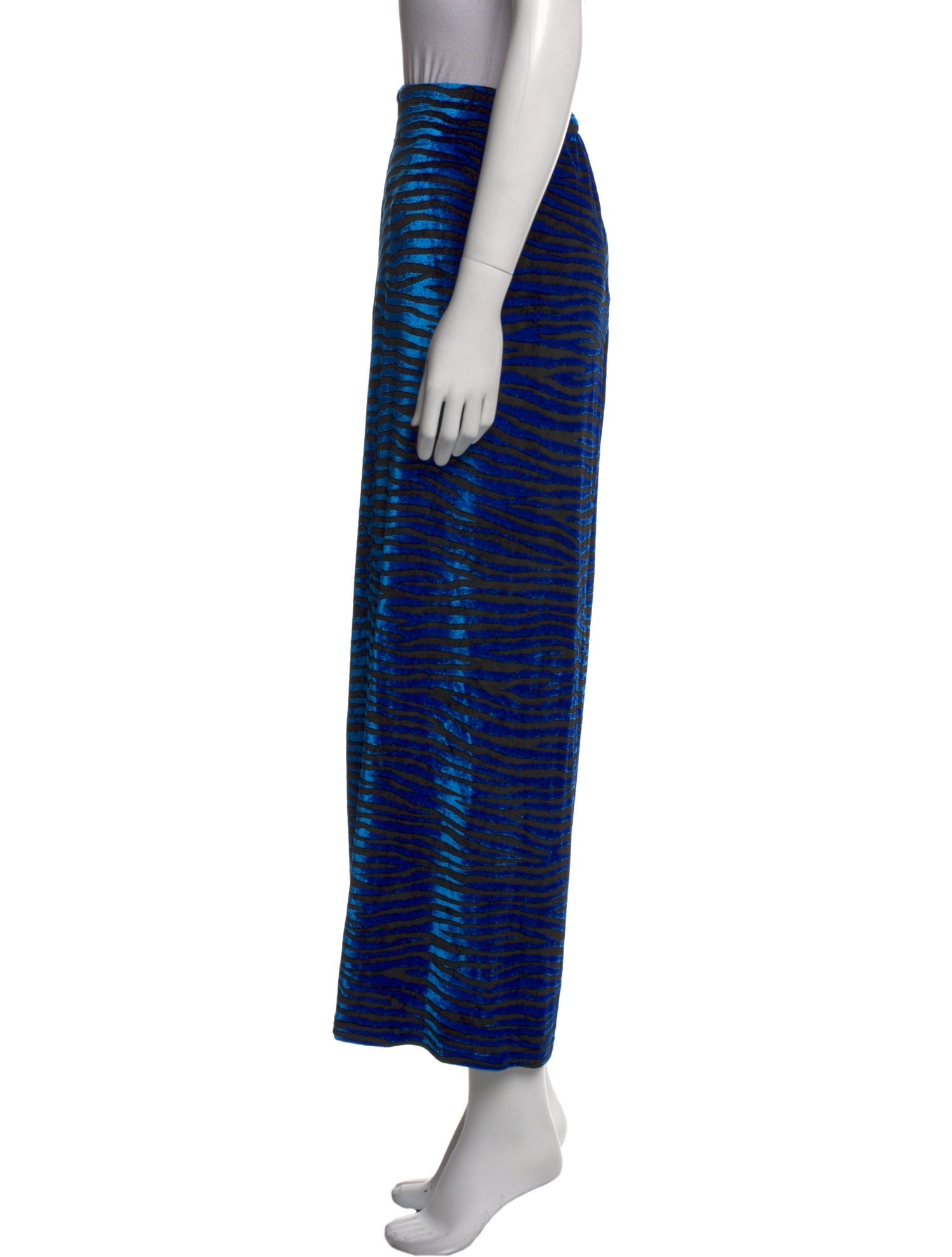 Paco Rabanne Striped Midi Length Skirt