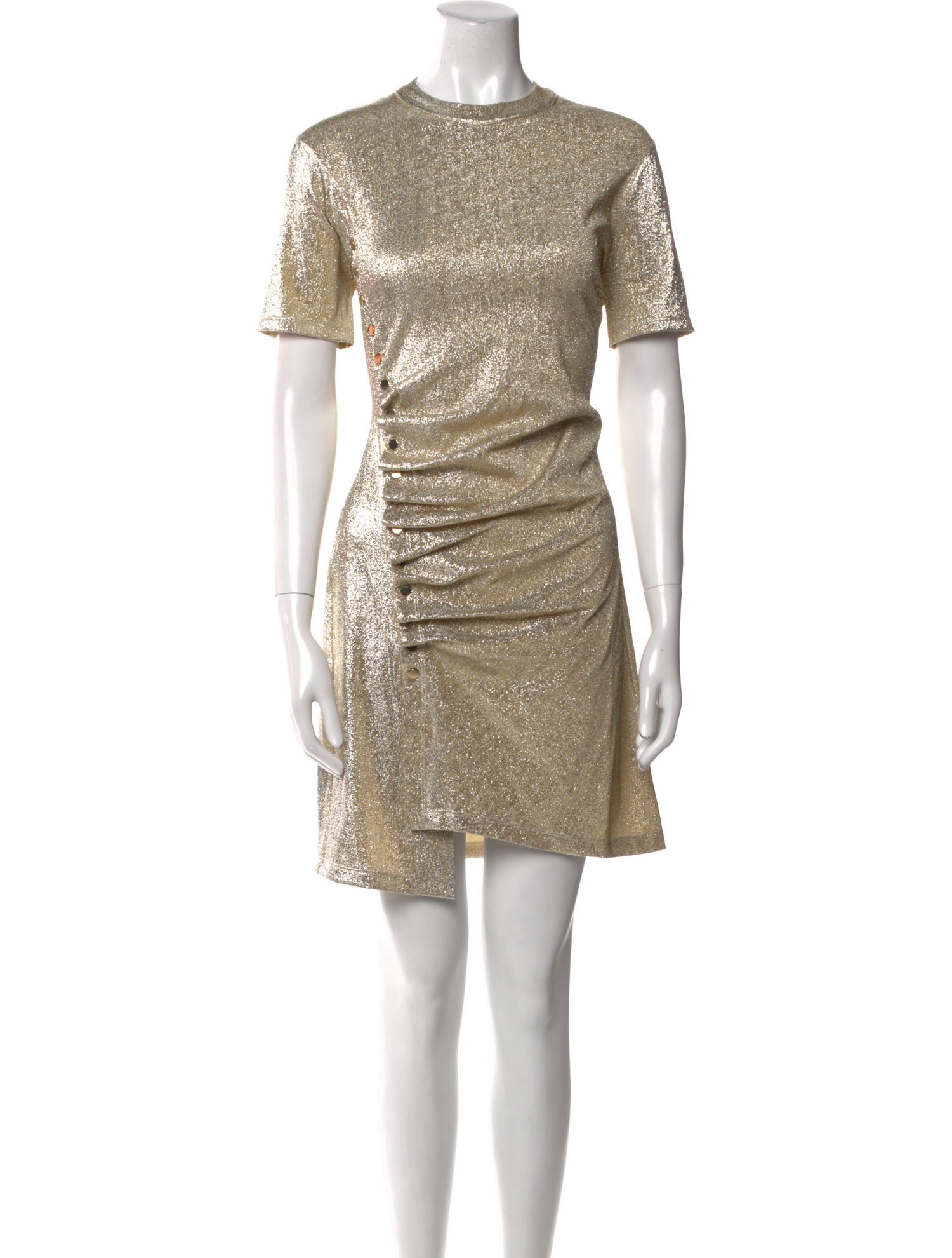 Paco Rabanne Crew Neck Mini Dress