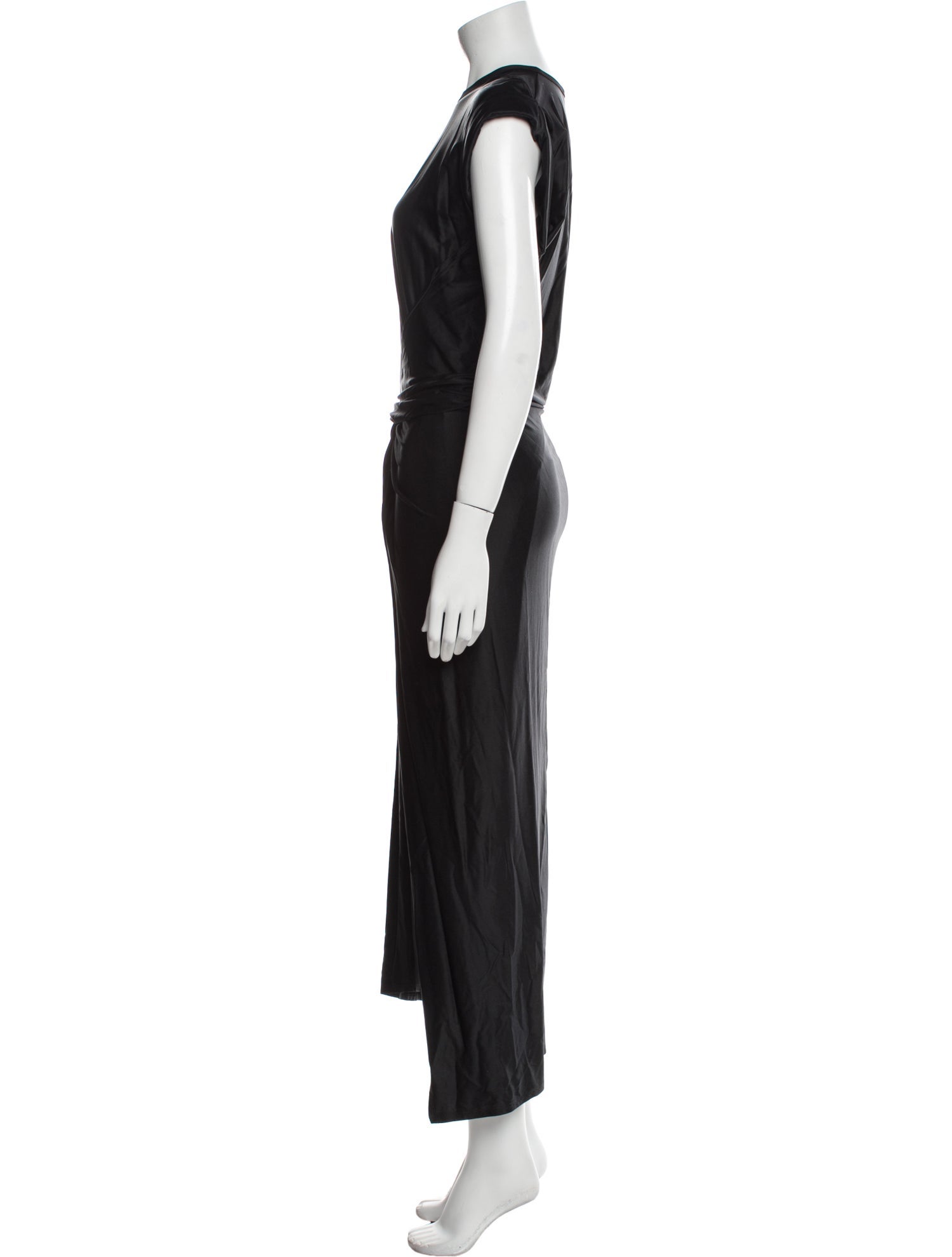 Paco Rabanne Crew Neck Long Dress