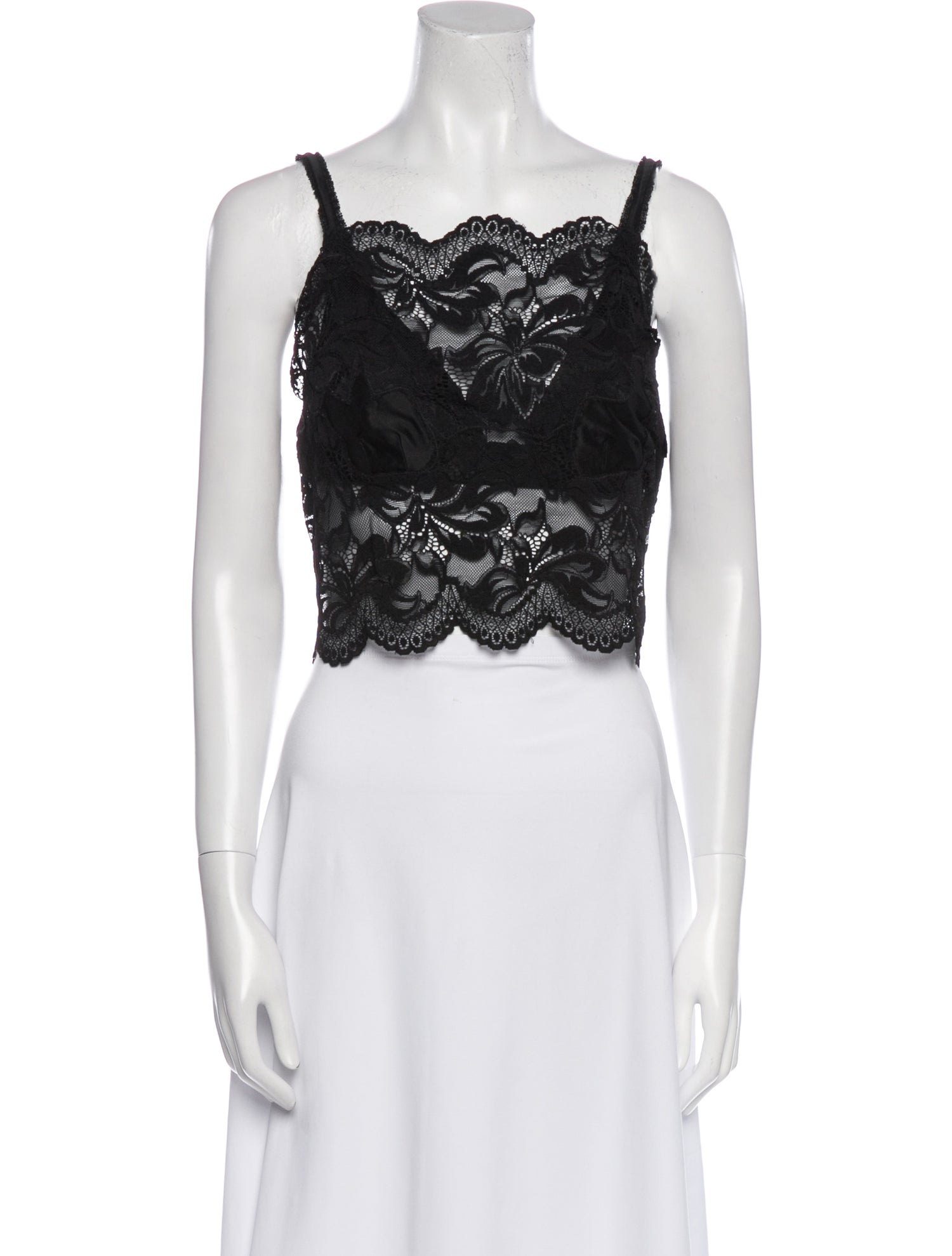 Paco Rabanne Square Neckline Sleeveless Crop Top