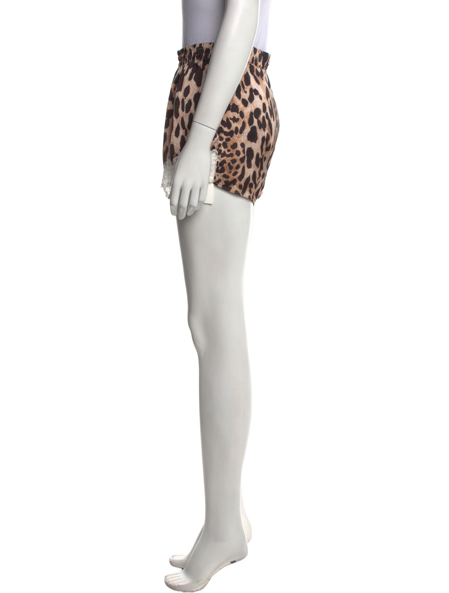 Paco Rabanne Animal Print Mini Shorts