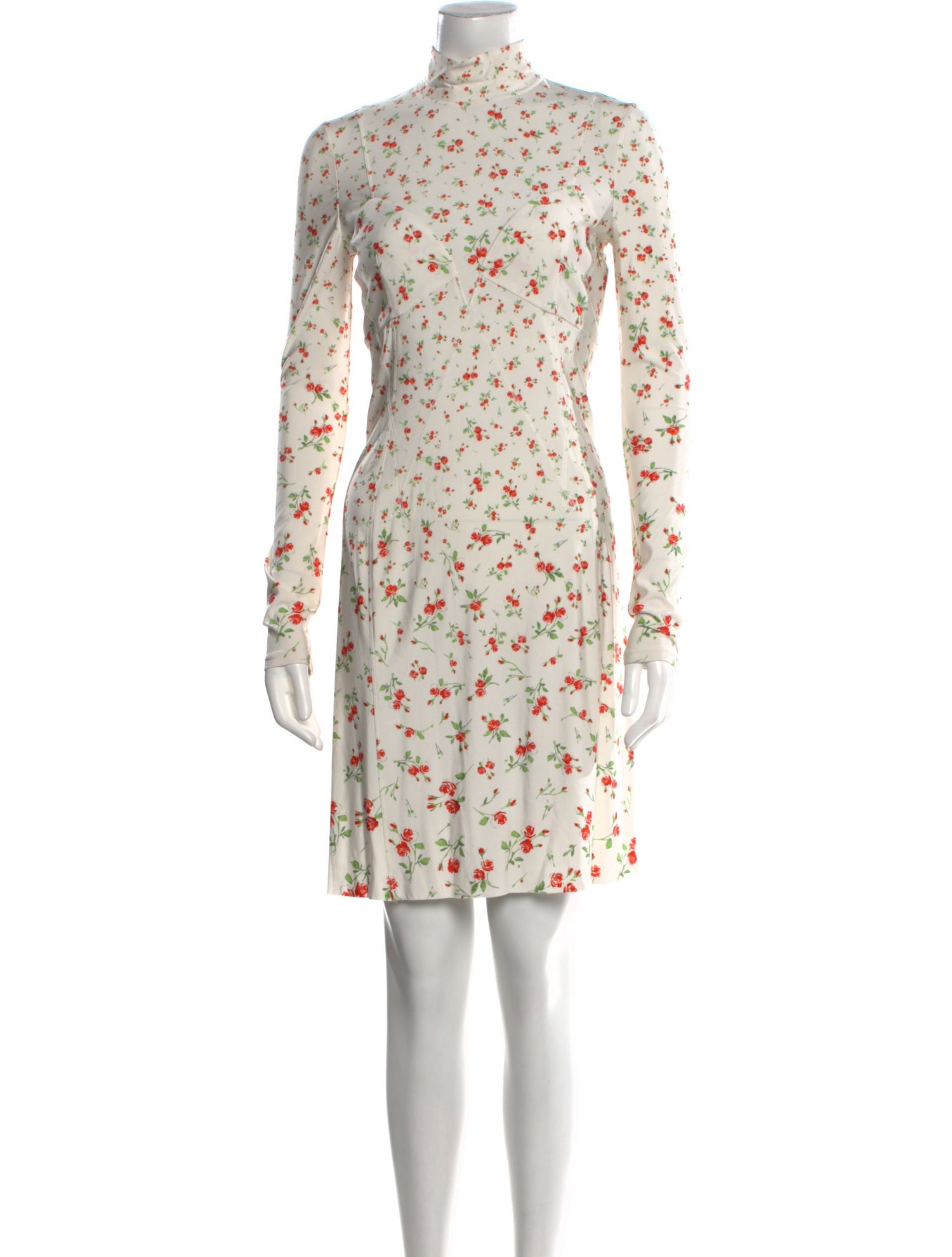 Paco Rabanne Floral Print Mini Dress