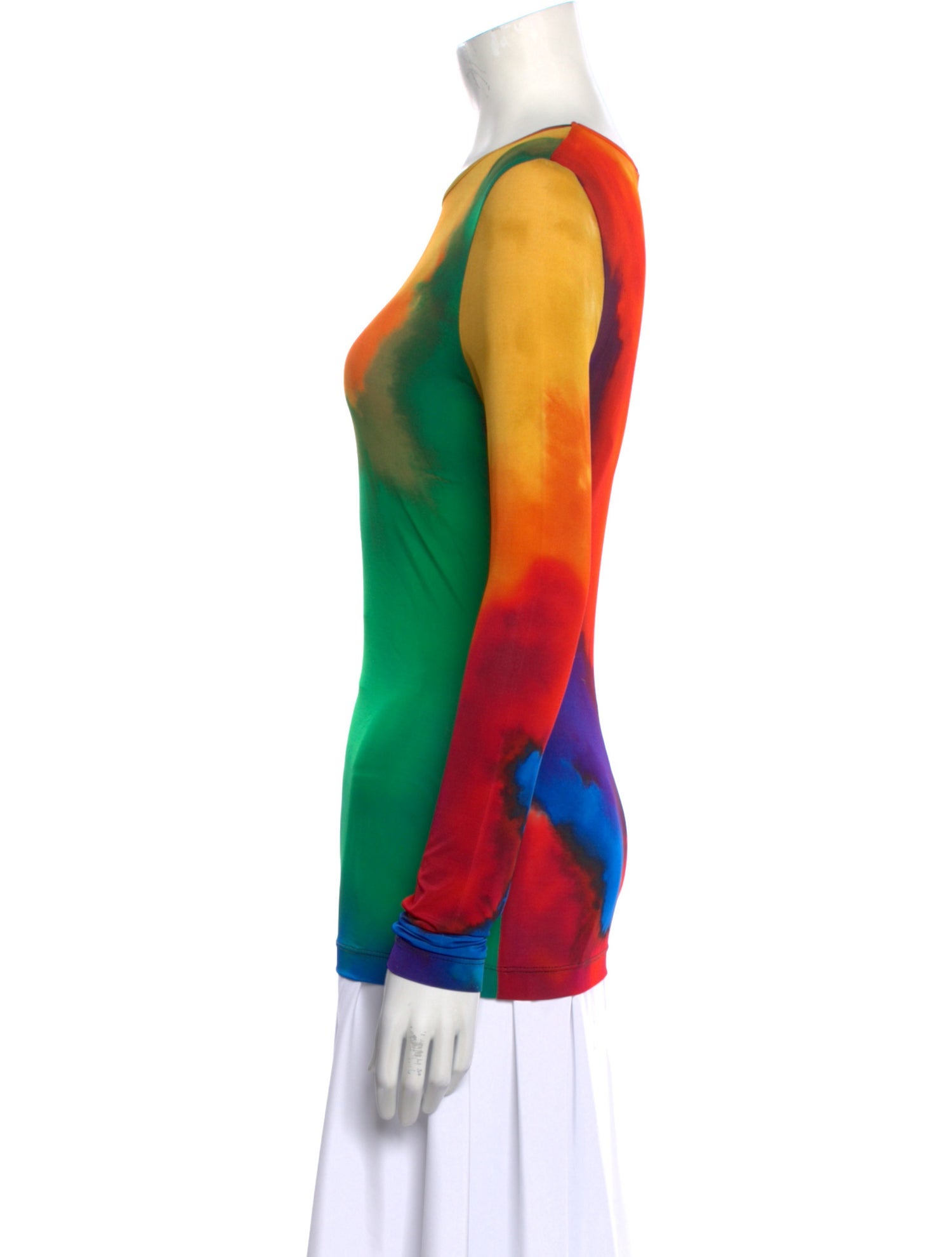 Paco Rabanne Tie-Dye Print Scoop Neck Sweatshirt