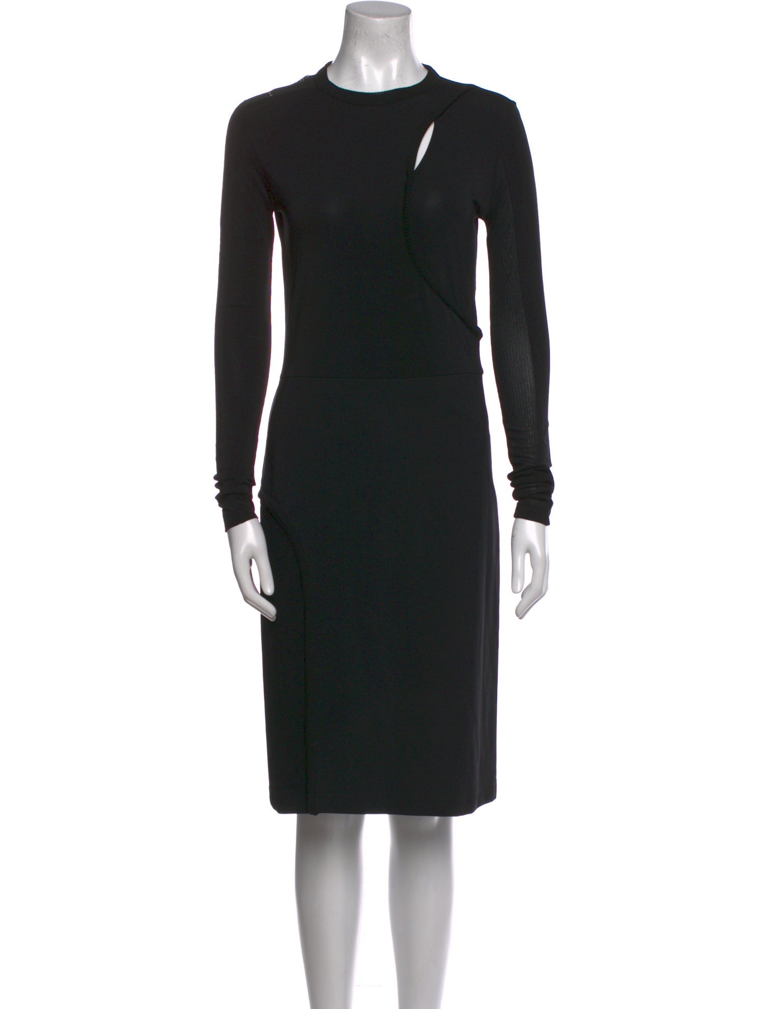 Paco Rabanne Crew Neck Knee-Length Dress