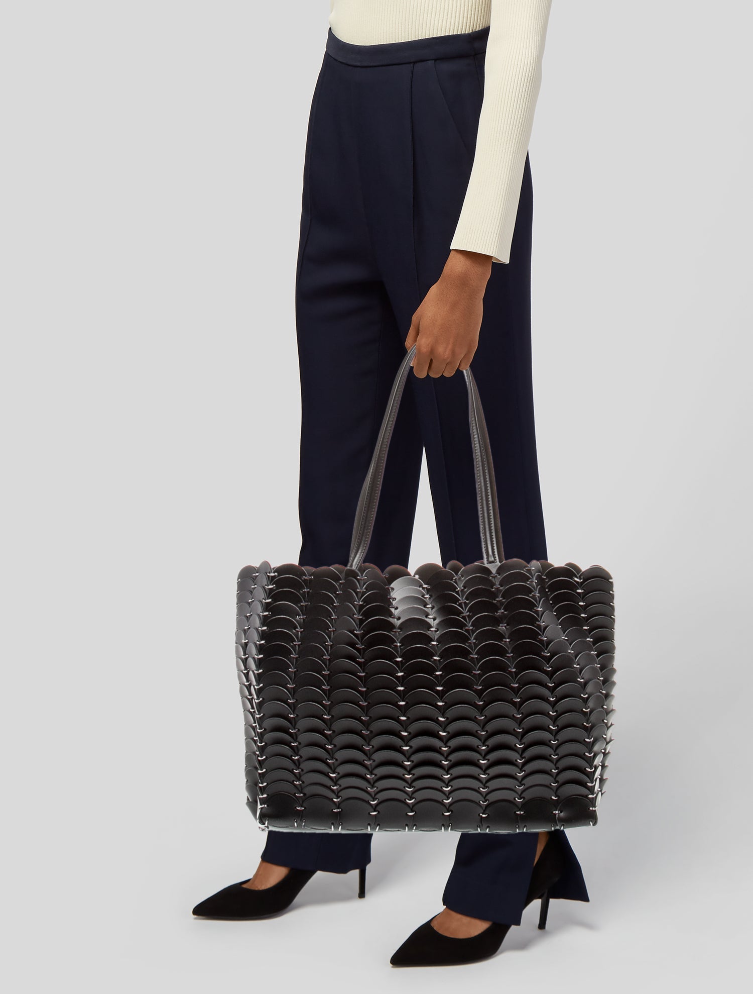 Paco Rabanne Leather Tote