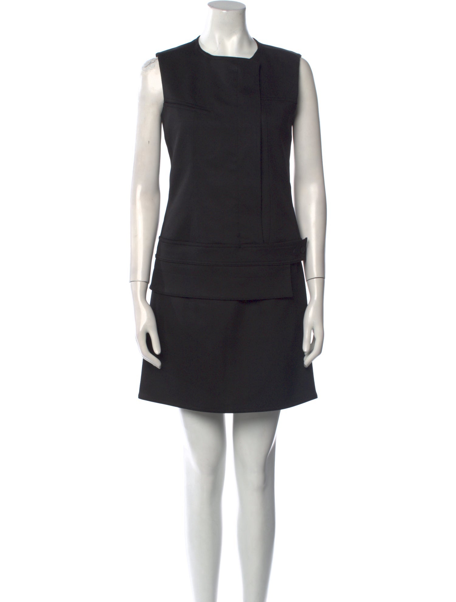 Paco Rabanne Virgin Wool Mini Dress