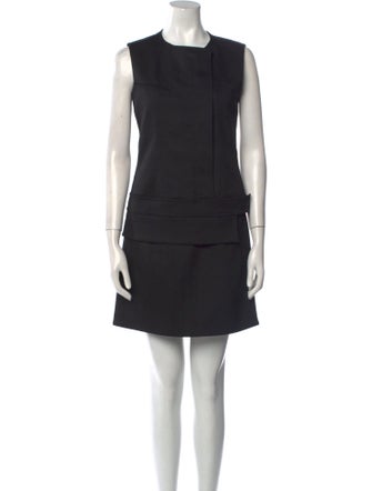 Paco Rabanne Virgin Wool Mini Dress