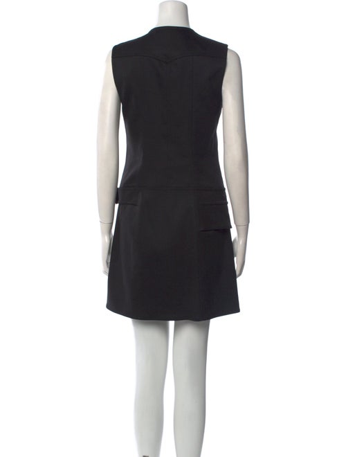 Paco Rabanne Virgin Wool Mini Dress