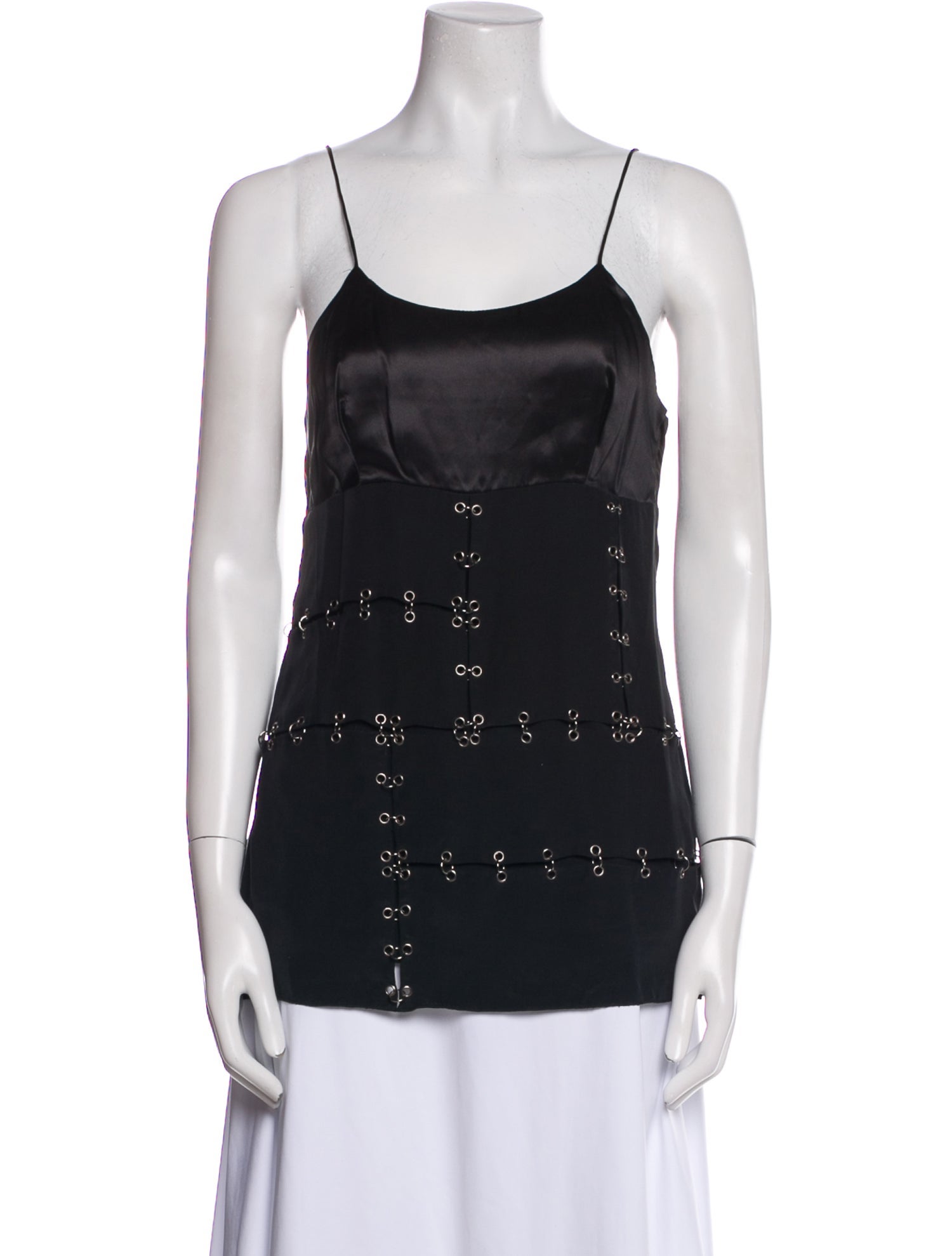 Paco Rabanne Scoop Neck Sleeveless Top