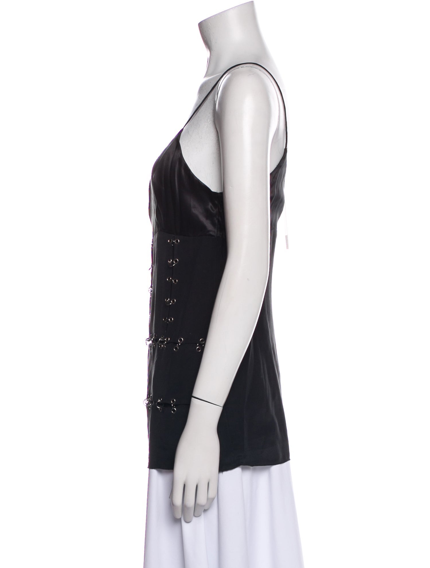 Paco Rabanne Scoop Neck Sleeveless Top