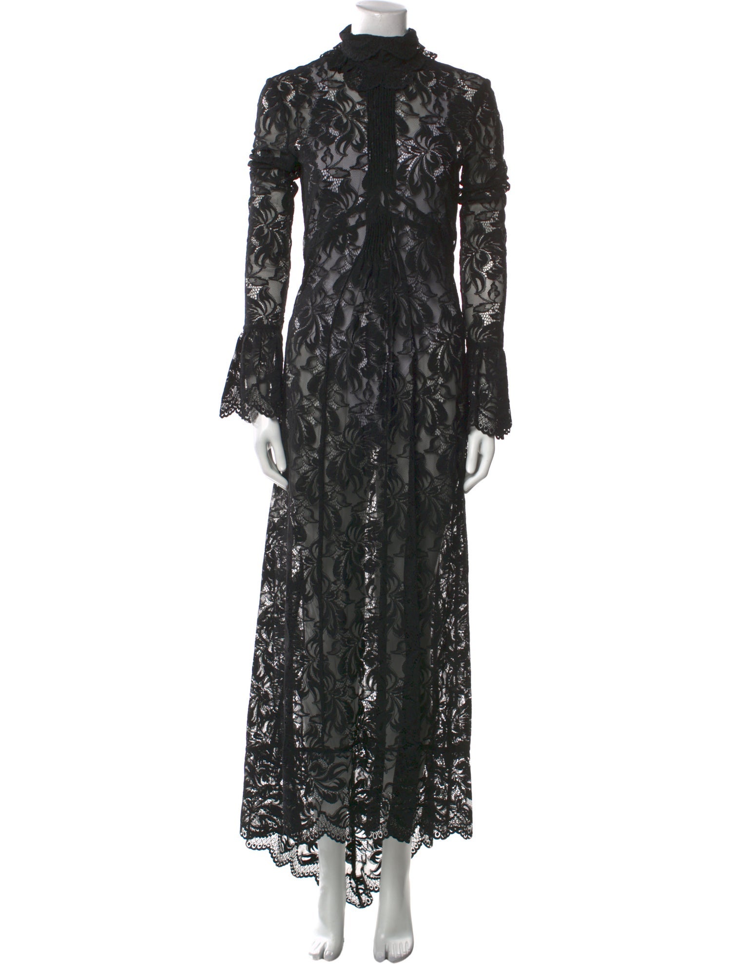 Paco Rabanne Lace Long Dress