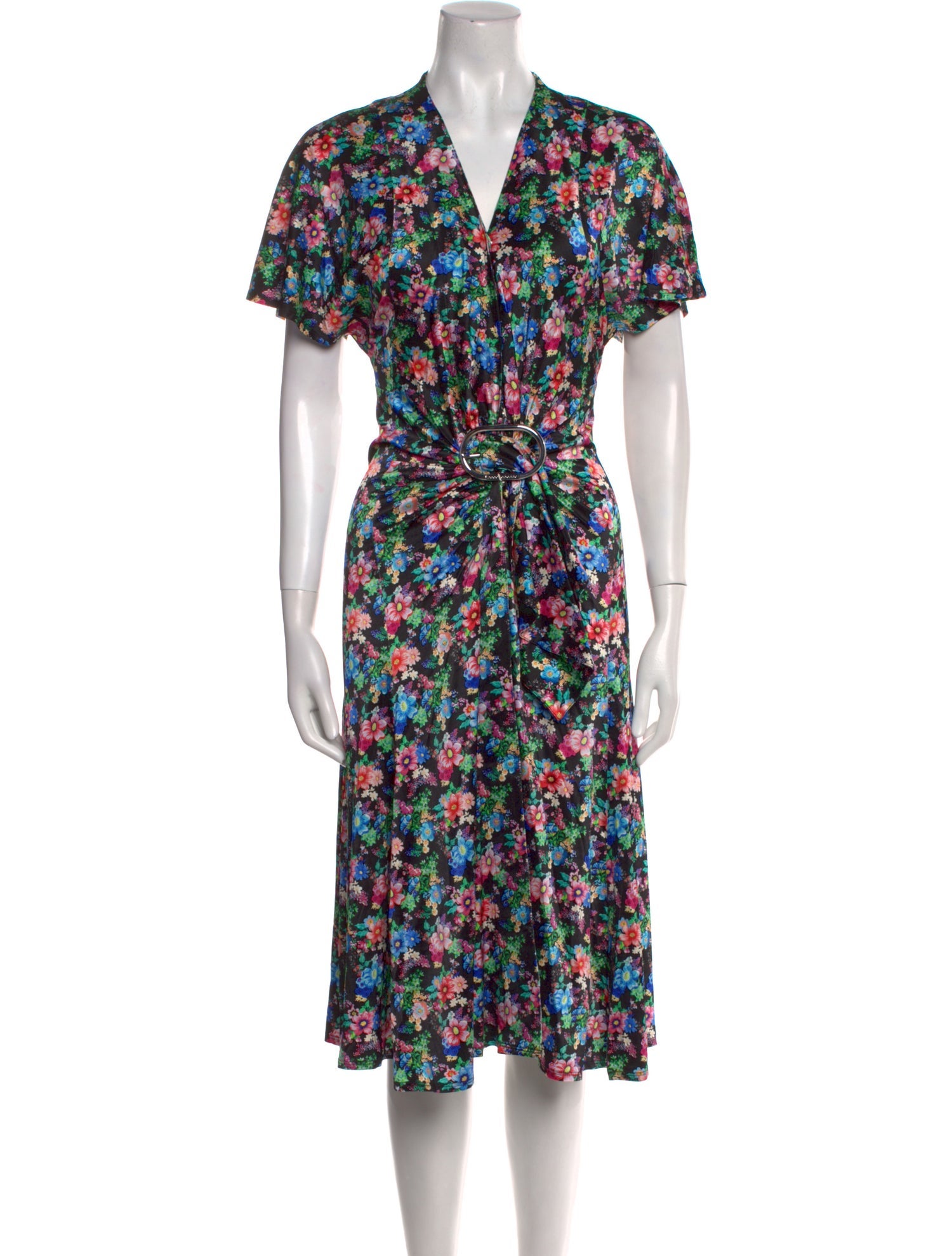 Paco Rabanne Floral Print Midi Length Dress w/ Tags