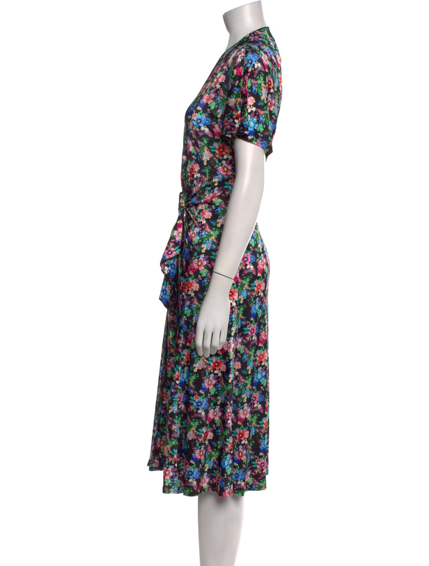 Paco Rabanne Floral Print Midi Length Dress w/ Tags