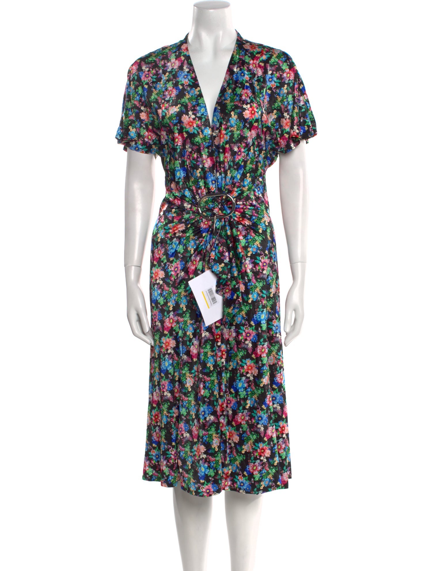 Paco Rabanne Floral Print Midi Length Dress w/ Tags