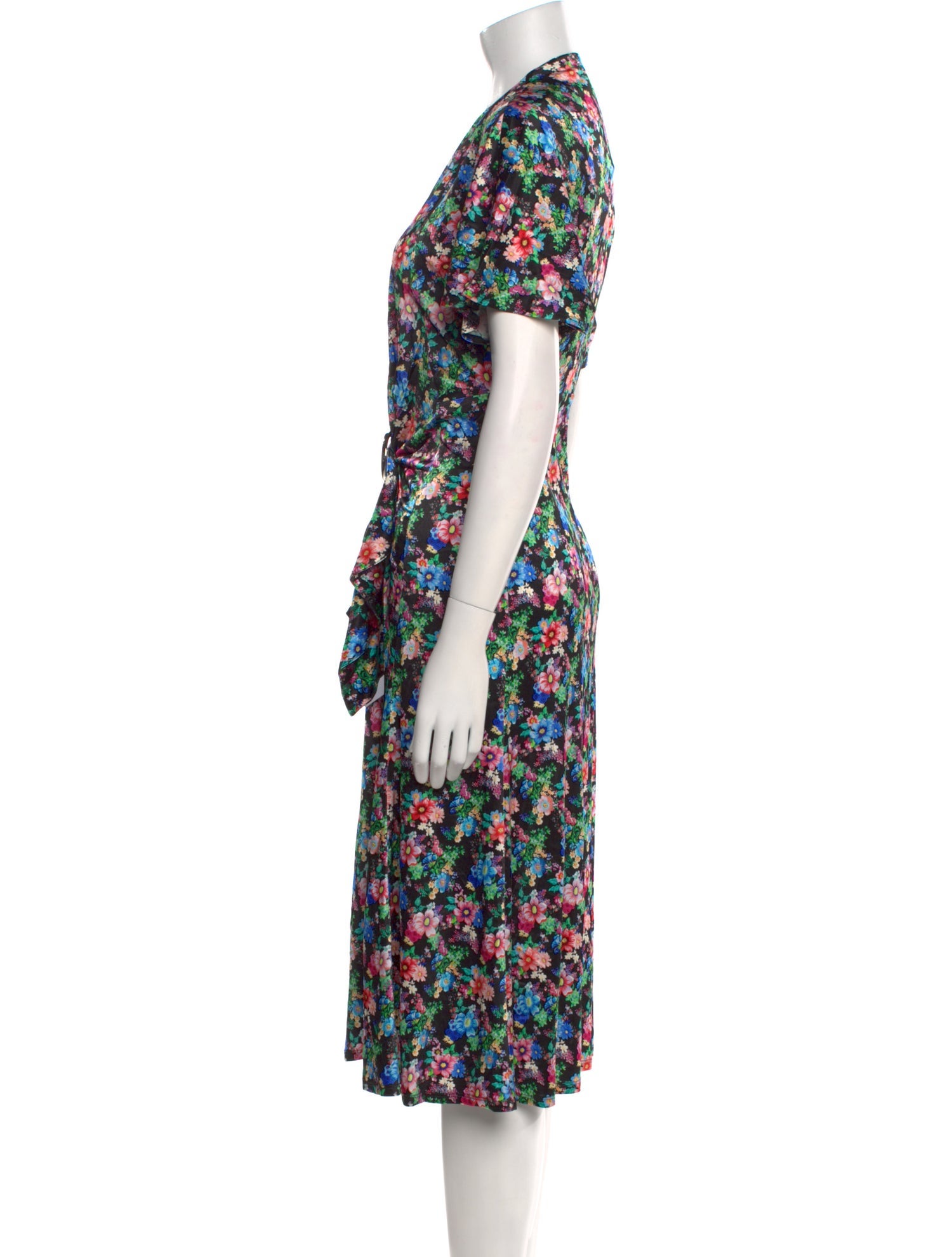 Paco Rabanne Floral Print Midi Length Dress w/ Tags