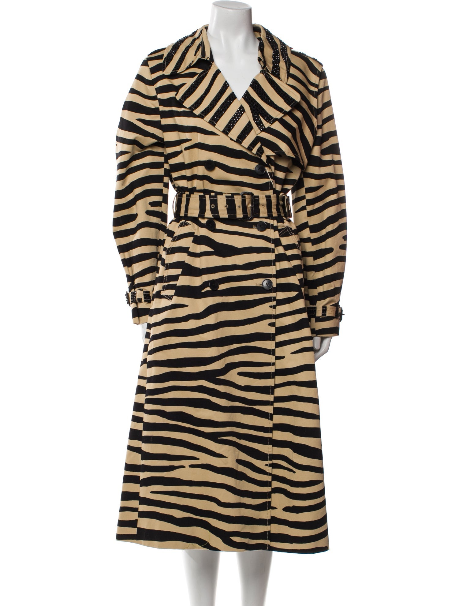 Paco Rabanne Animal Print Faux Fur Coat w/ Tags