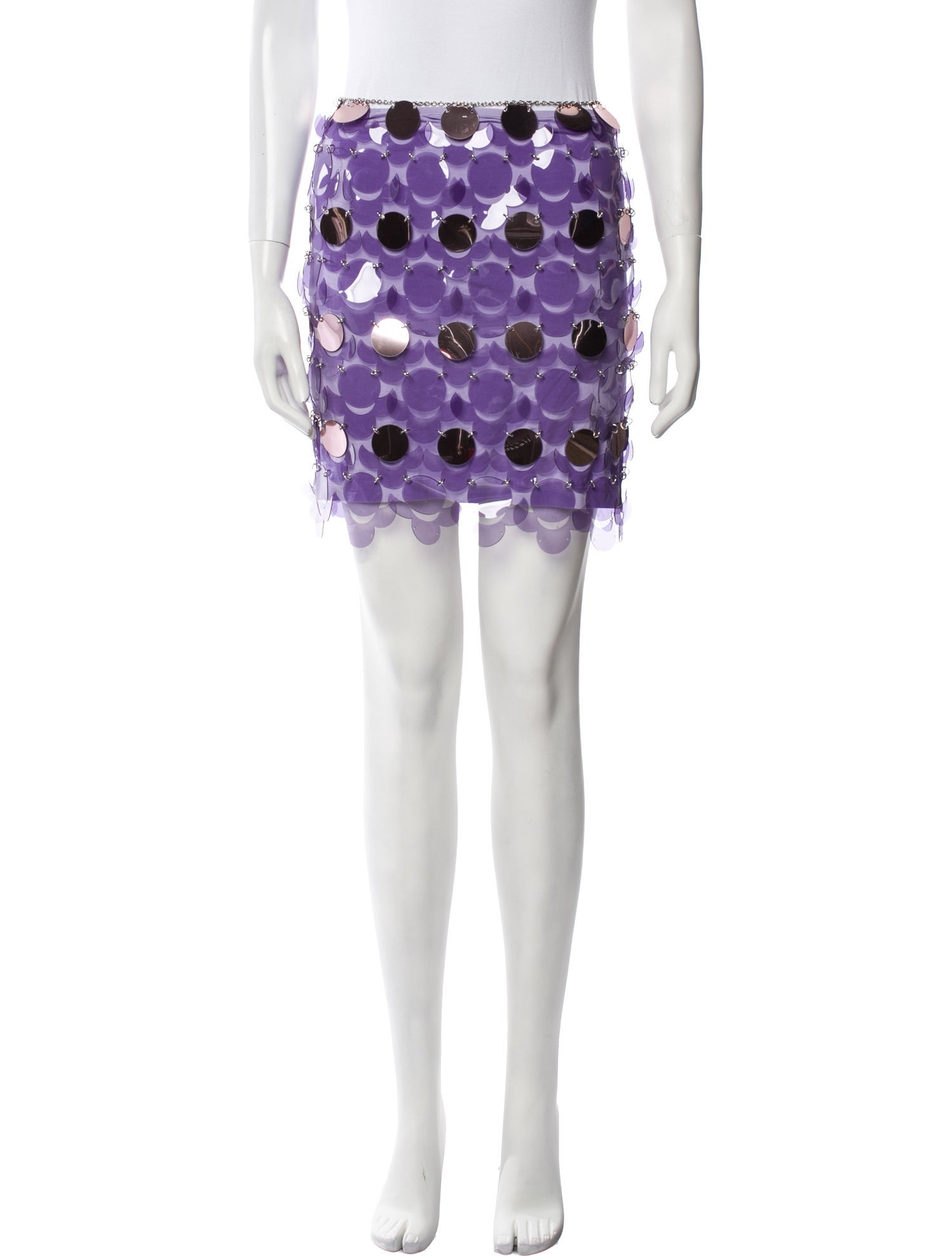 Paco Rabanne PVC Mini Skirt