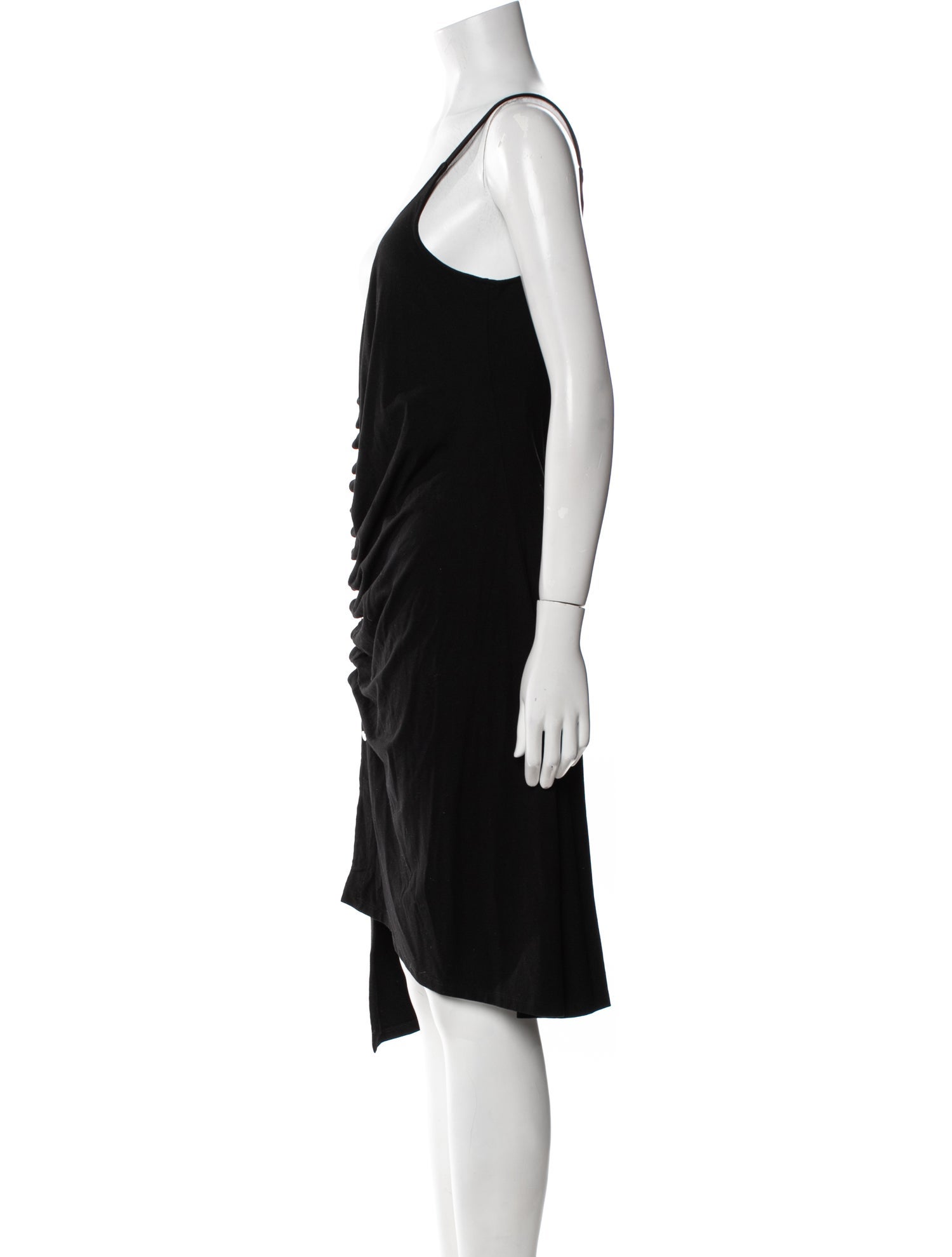 Paco Rabanne Square Neckline Knee-Length Dress