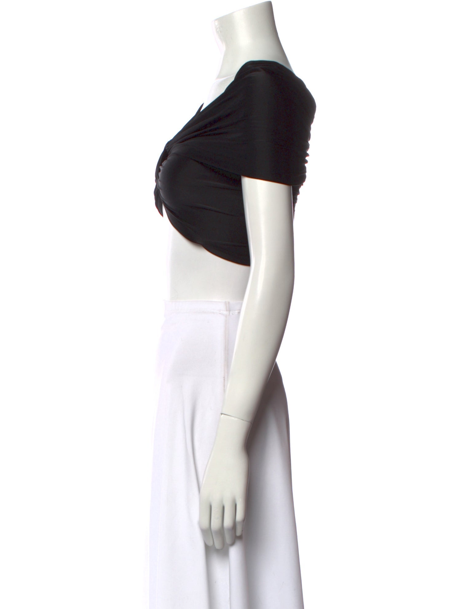 Paco Rabanne Off-The-Shoulder Short Sleeve Crop Top w/ Tags