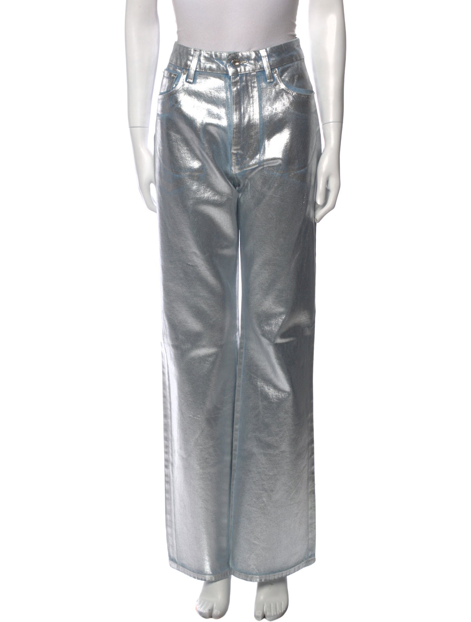 Paco Rabanne High-Rise Wide Leg Jeans w/ Tags