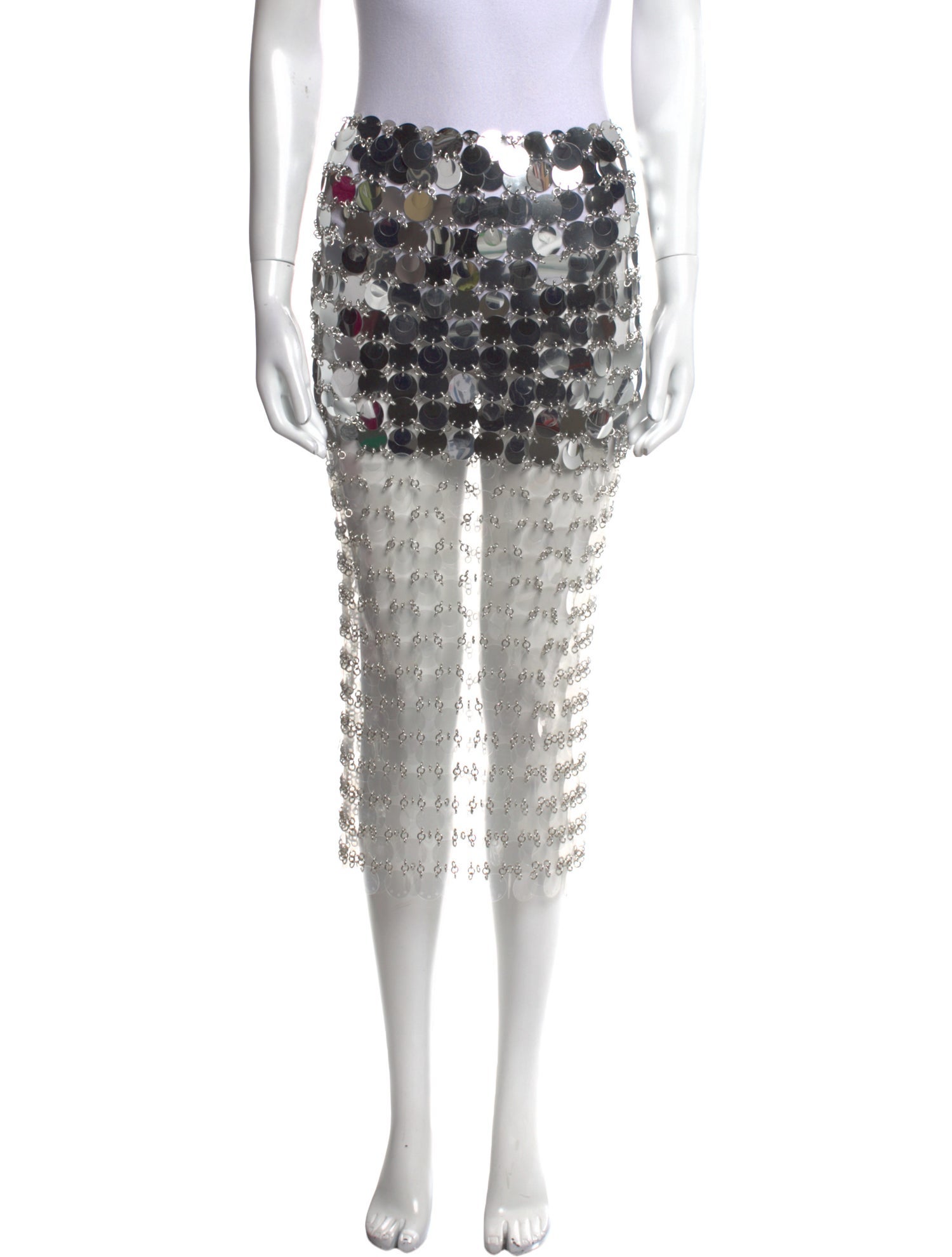 Paco Rabanne Printed Knee-Length Skirt