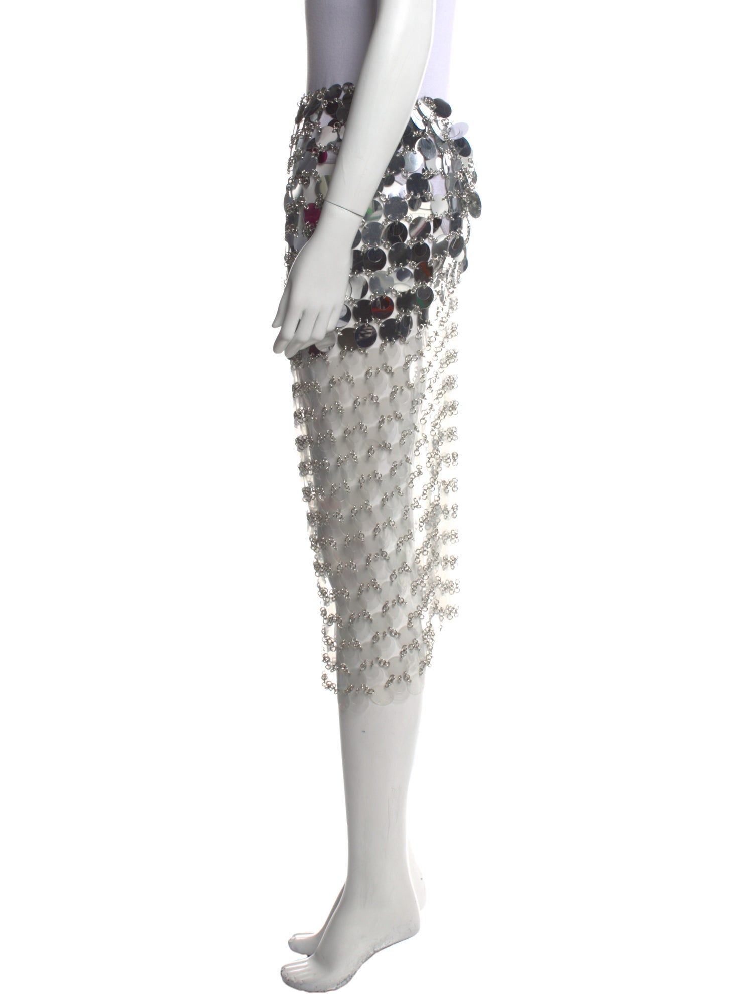 Paco Rabanne Printed Knee-Length Skirt