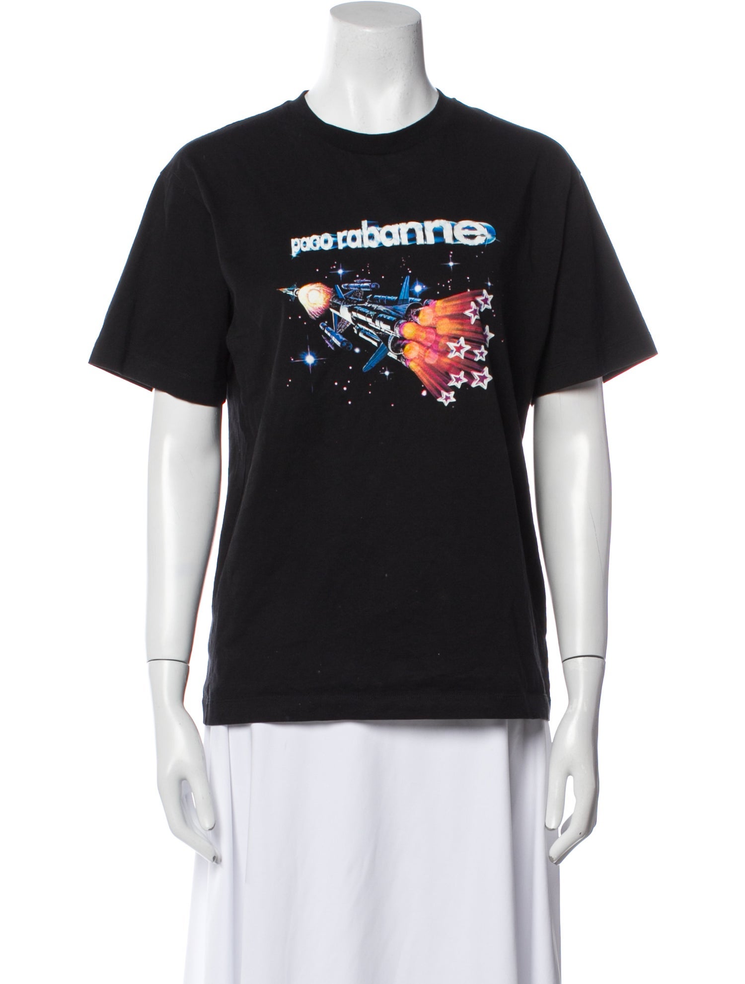 Paco Rabanne Graphic Print Crew Neck T-Shirt