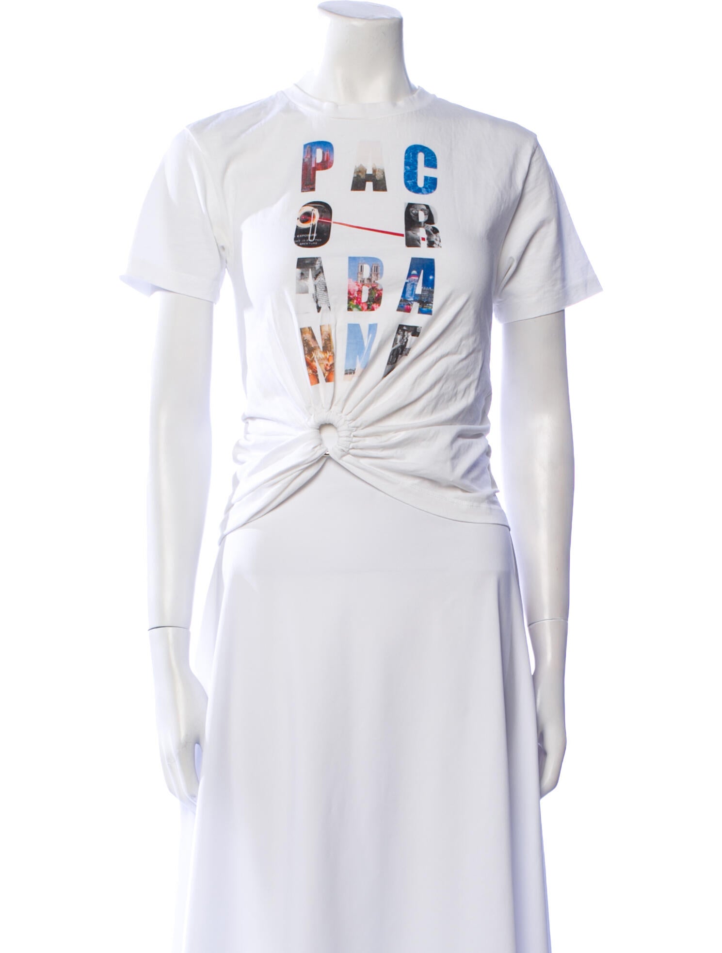 Paco Rabanne Graphic Print Crew Neck T-Shirt