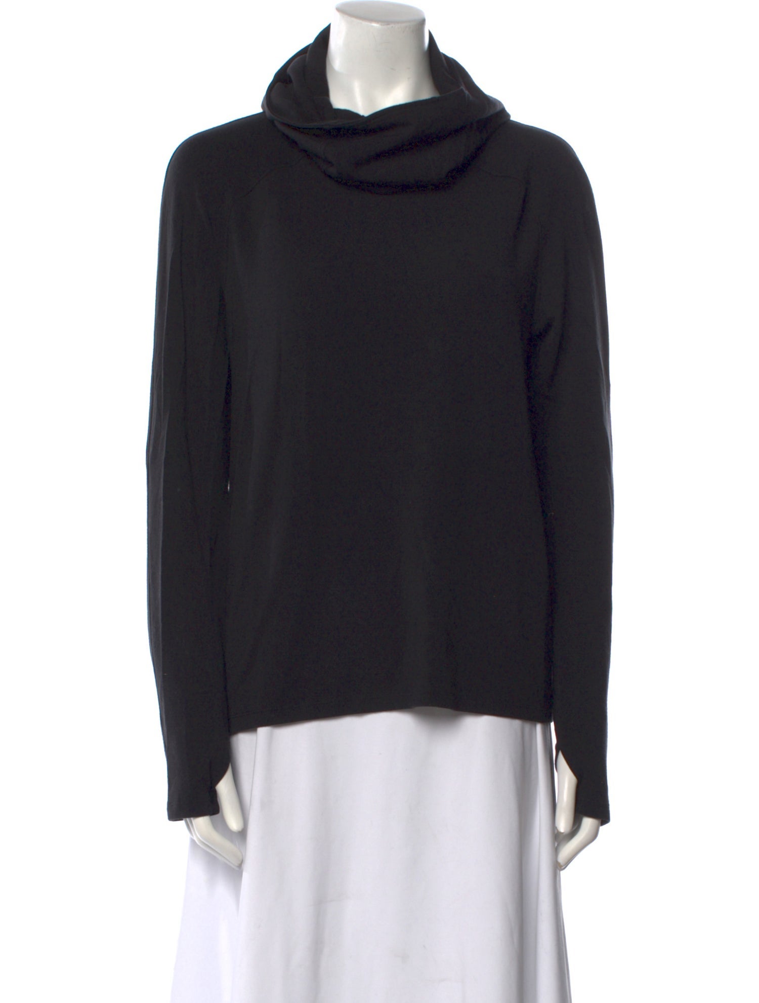 Paco Rabanne Cowl Neck Long Sleeve Sweatshirt