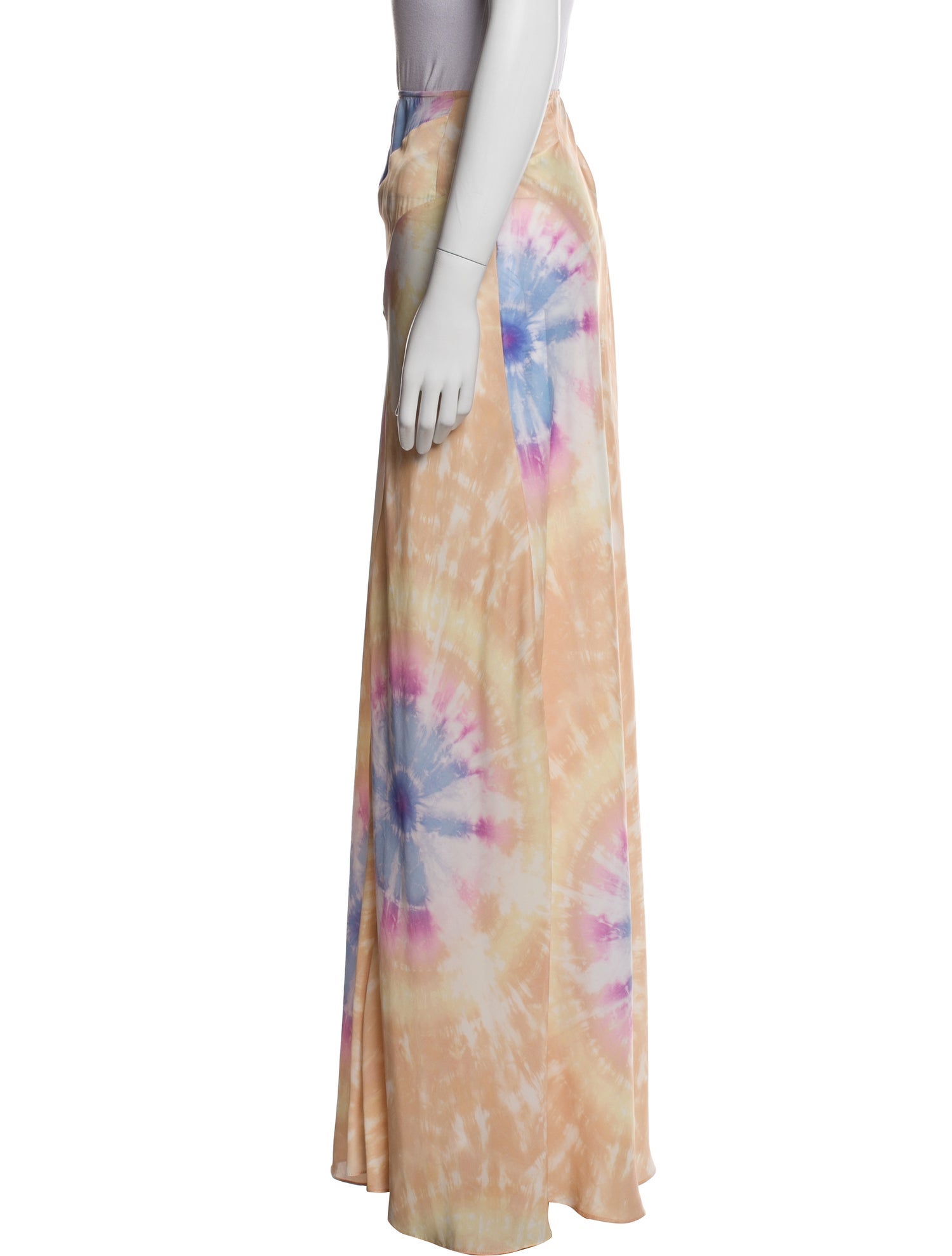 Paco Rabanne Tie-Dye Print Long Skirt