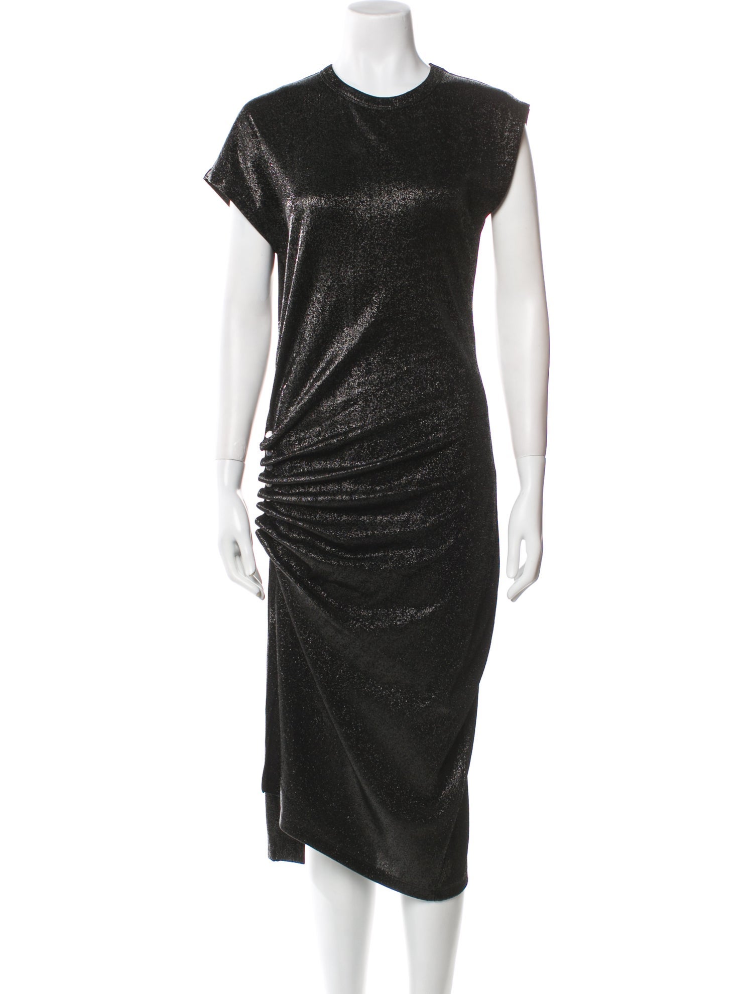 Paco Rabanne Crew Neck Knee-Length Dress