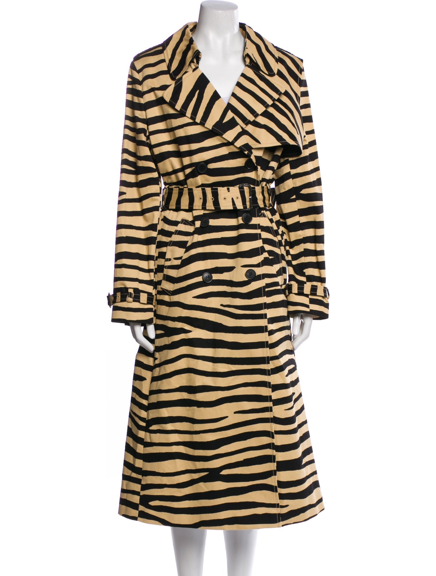 Paco Rabanne Animal Print Faux Fur Coat w/ Tags