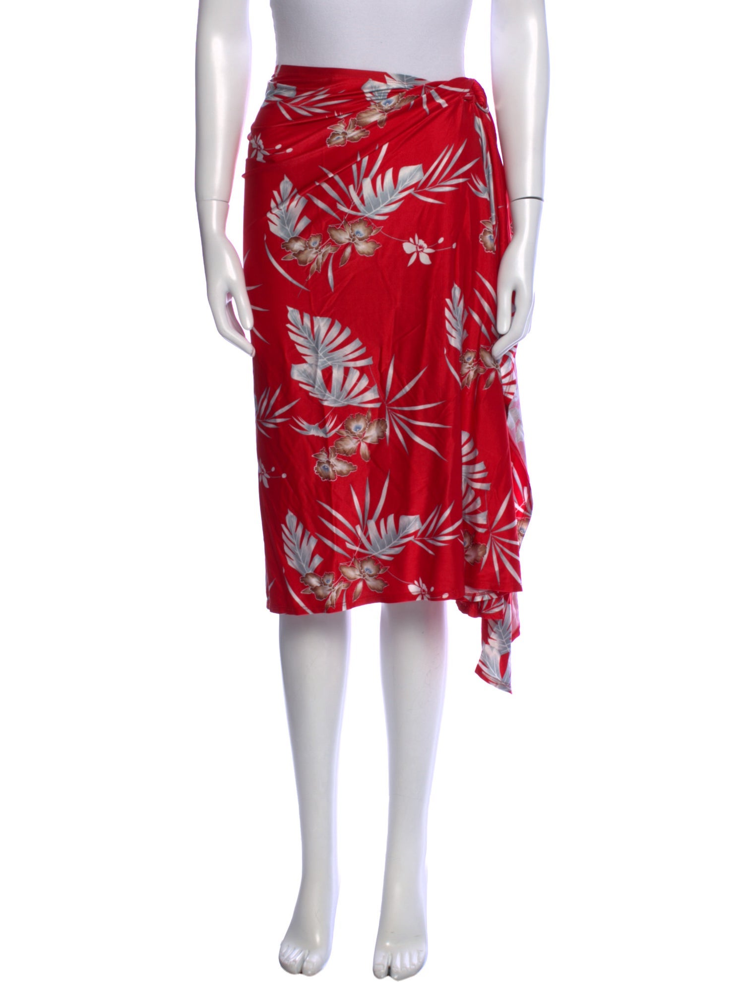 Paco Rabanne Floral Print Knee-Length Skirt
