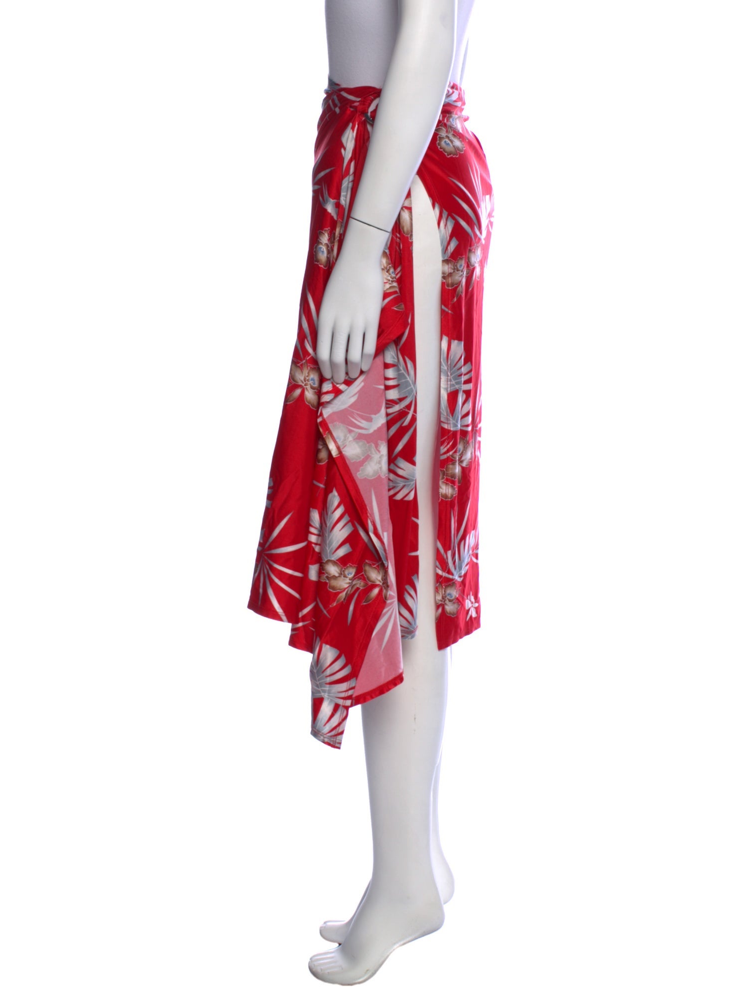 Paco Rabanne Floral Print Knee-Length Skirt