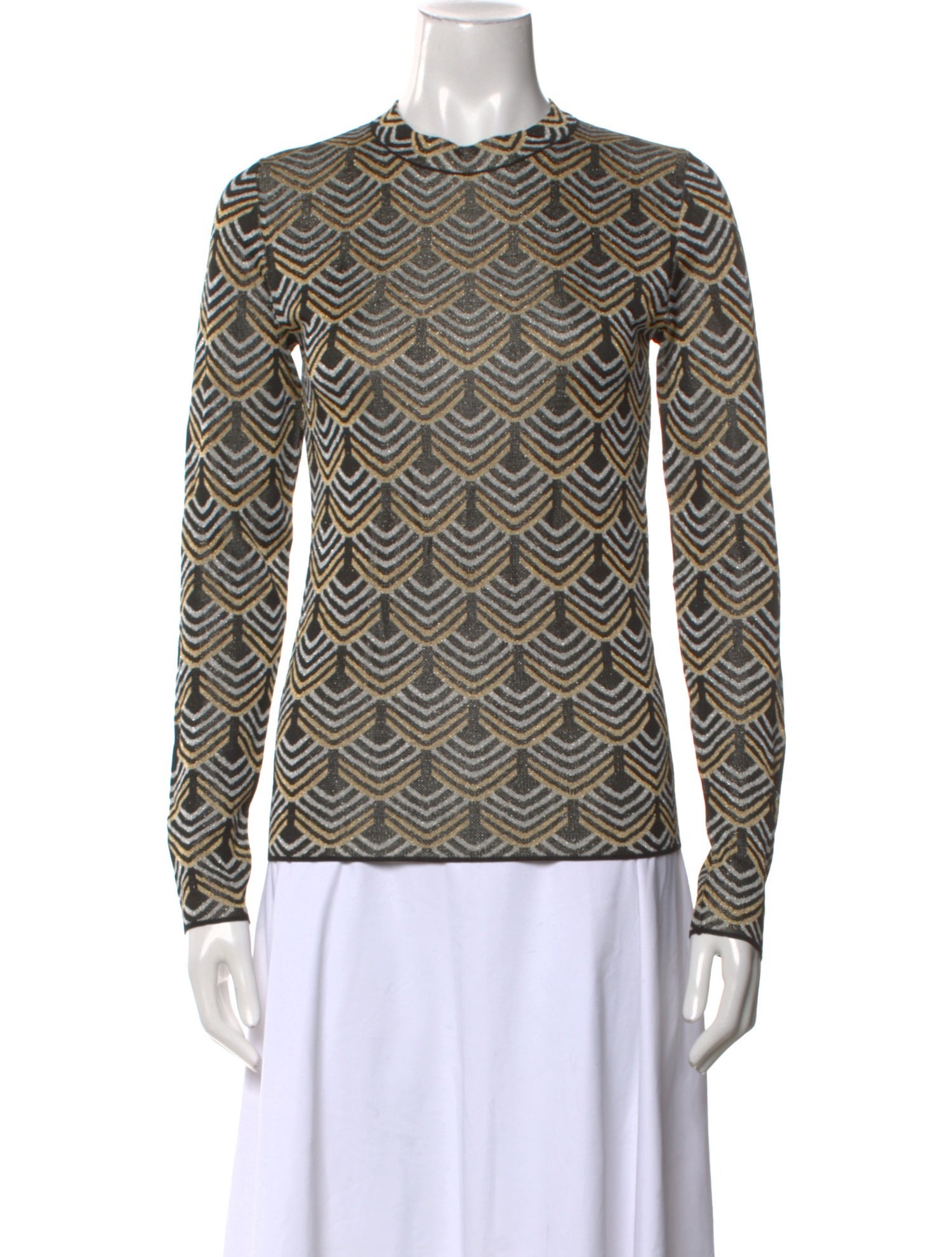Paco Rabanne Printed Crew Neck Sweater
