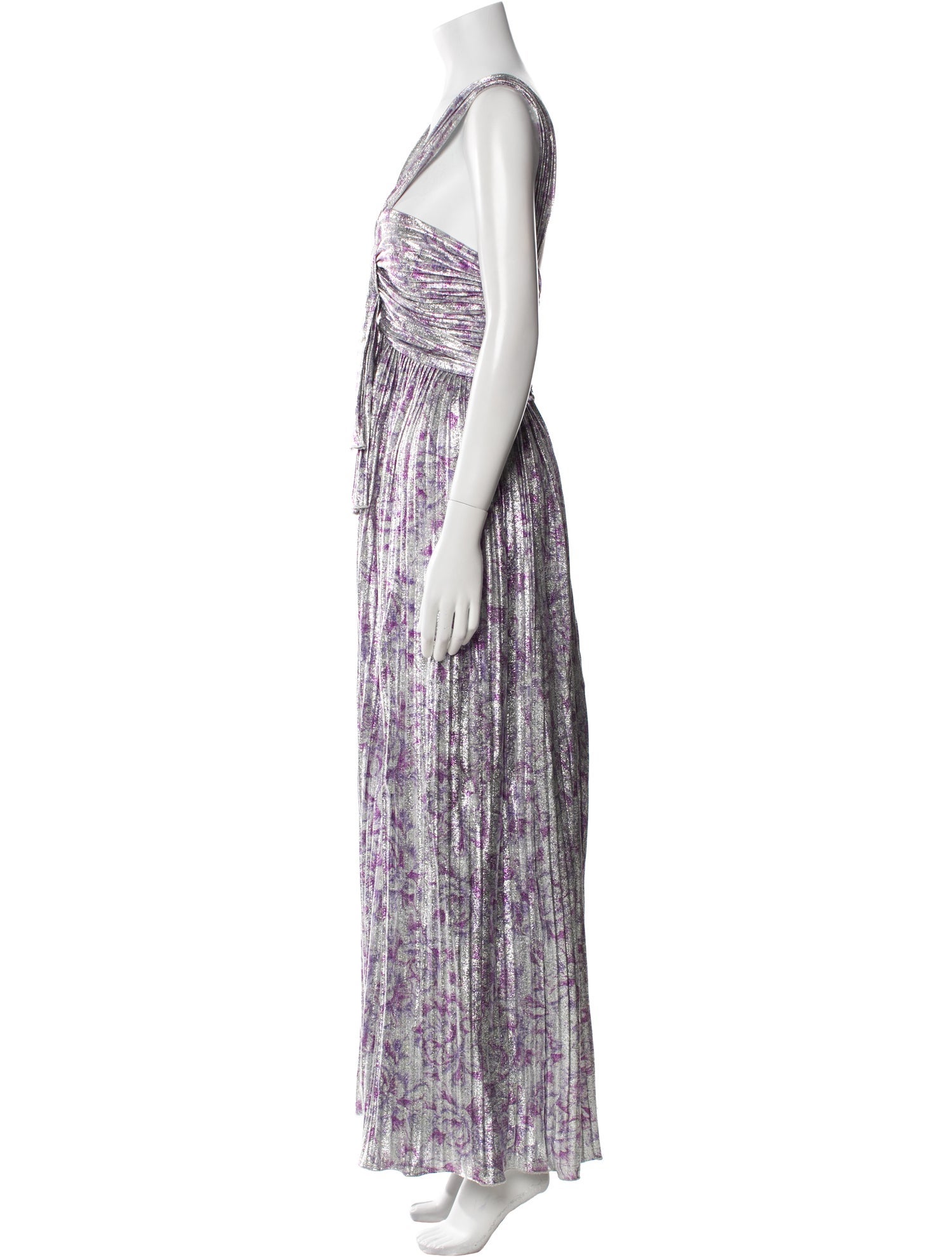 Paco Rabanne Printed Long Dress