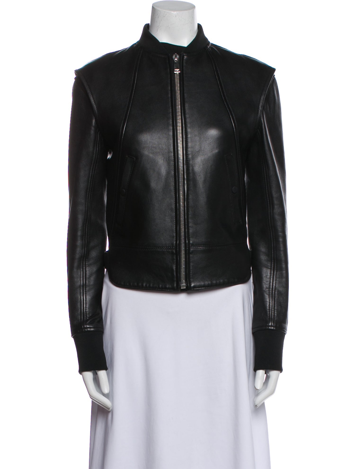Paco Rabanne Leather Biker Jacket