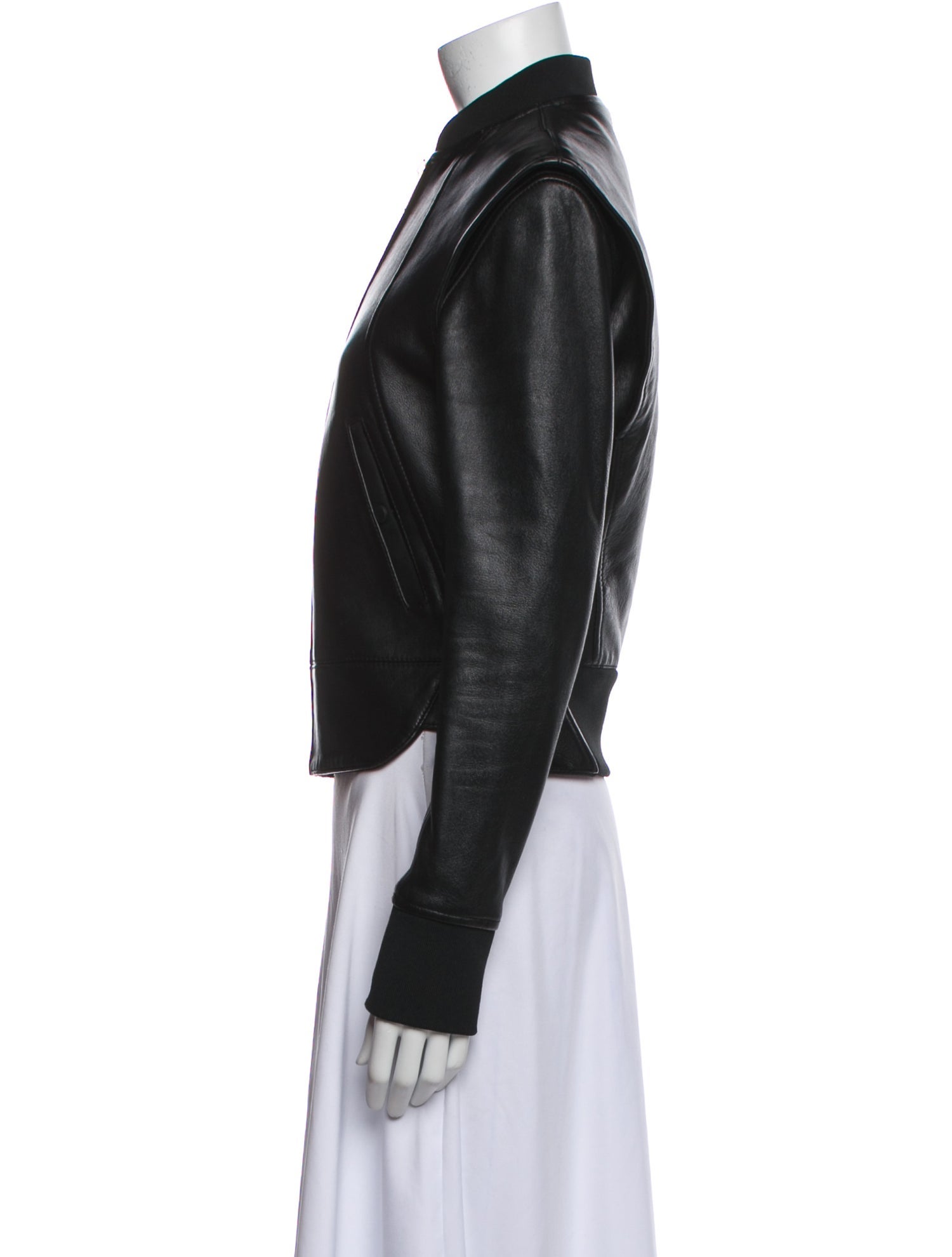 Paco Rabanne Leather Biker Jacket
