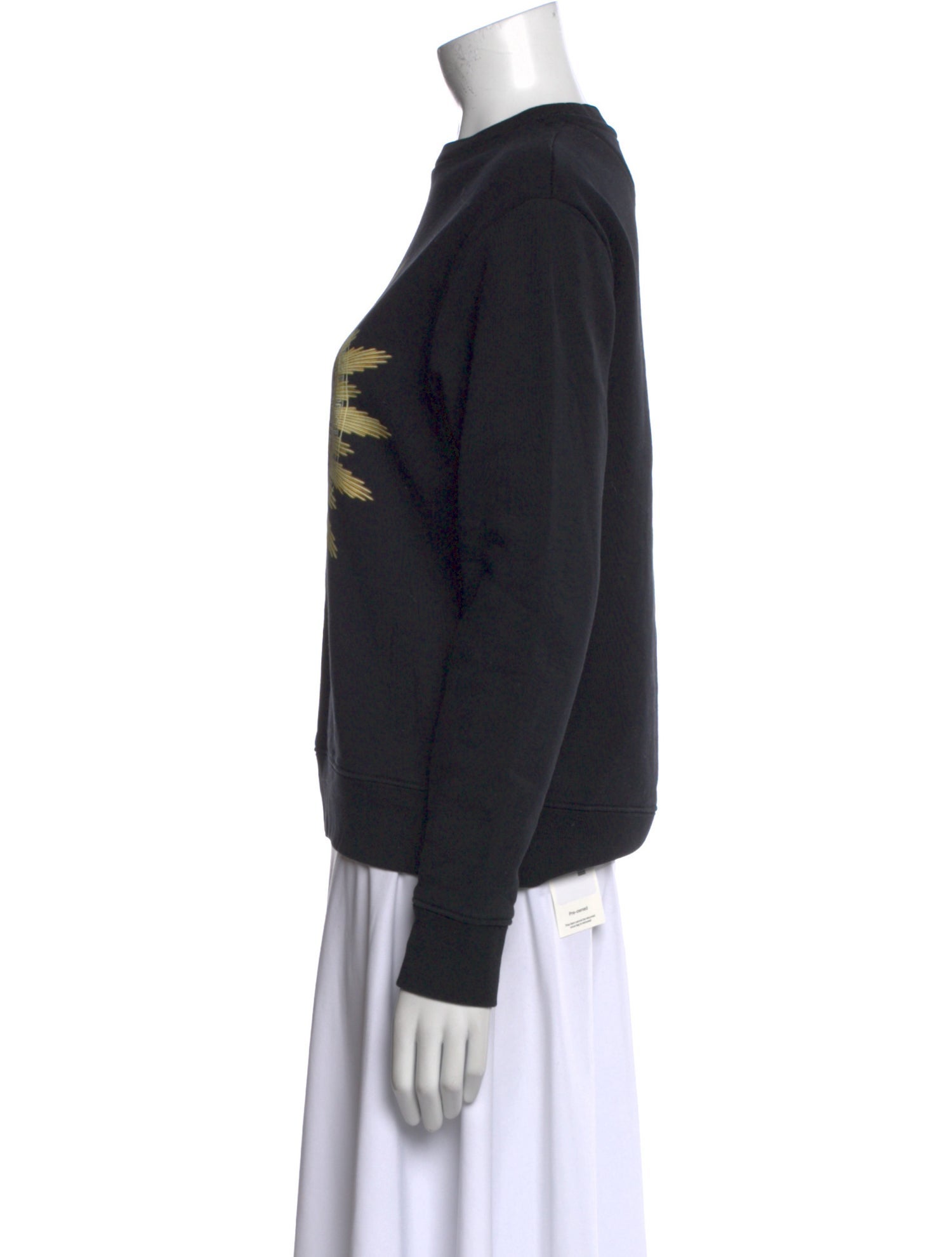 Paco Rabanne Graphic Print Mock Neck Sweatshirt