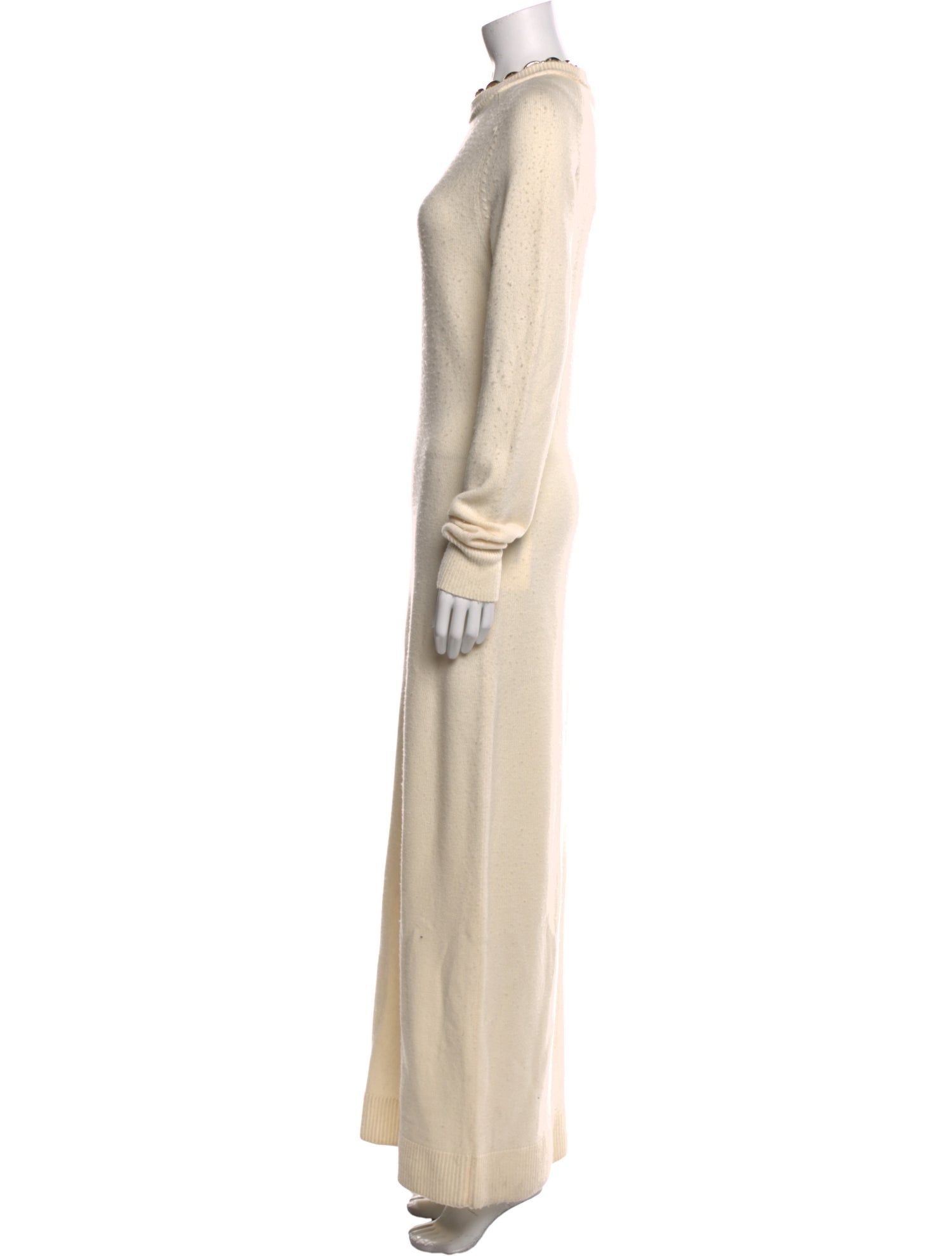 Paco Rabanne Merino Wool Long Dress