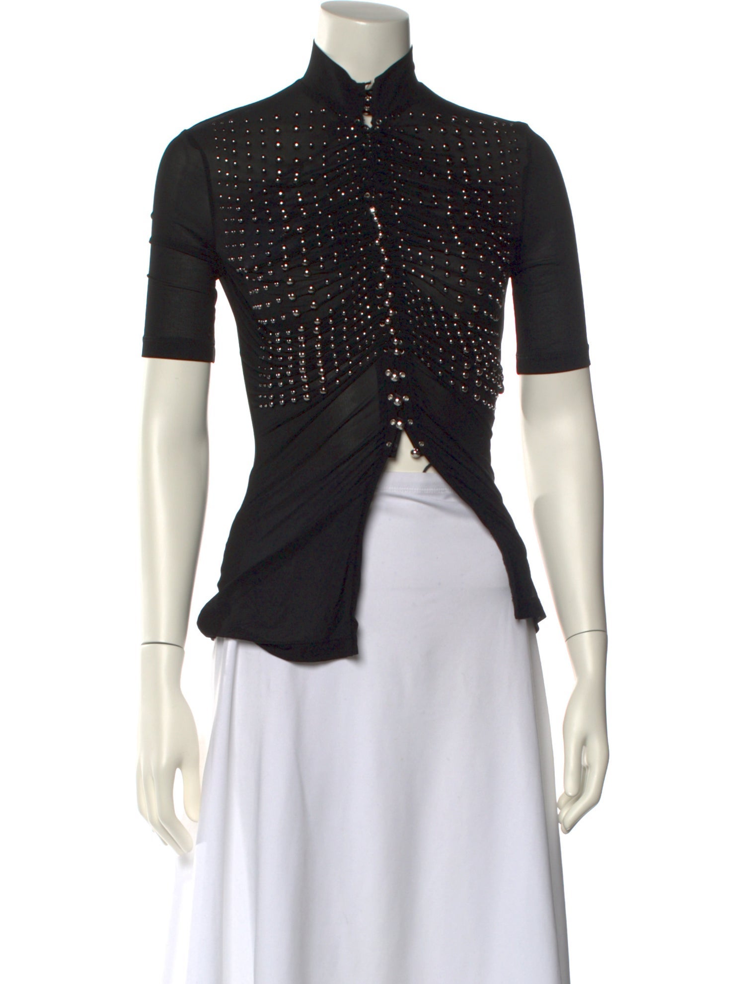 Paco Rabanne Short Sleeve Crop Top w/ Tags