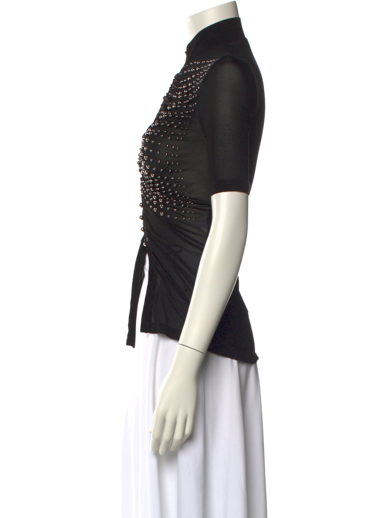 Paco Rabanne Short Sleeve Crop Top w/ Tags