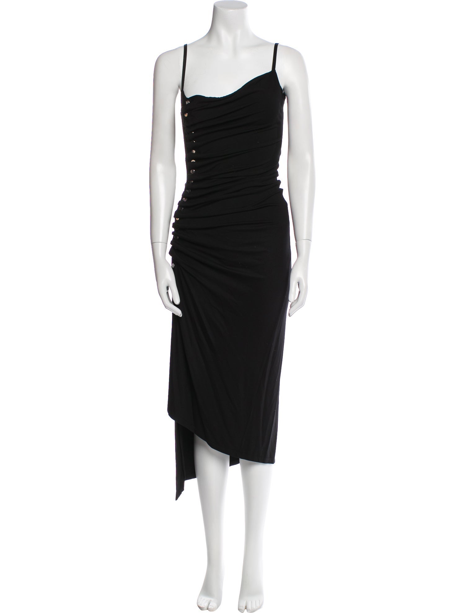 Paco Rabanne Cowl Neck Midi Length Dress