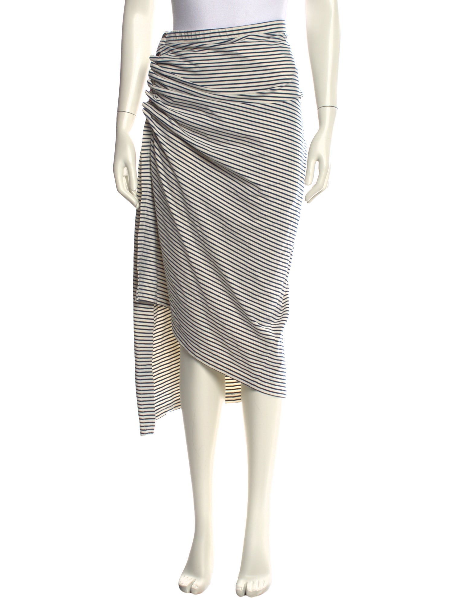 Paco Rabanne Striped Midi Length Skirt