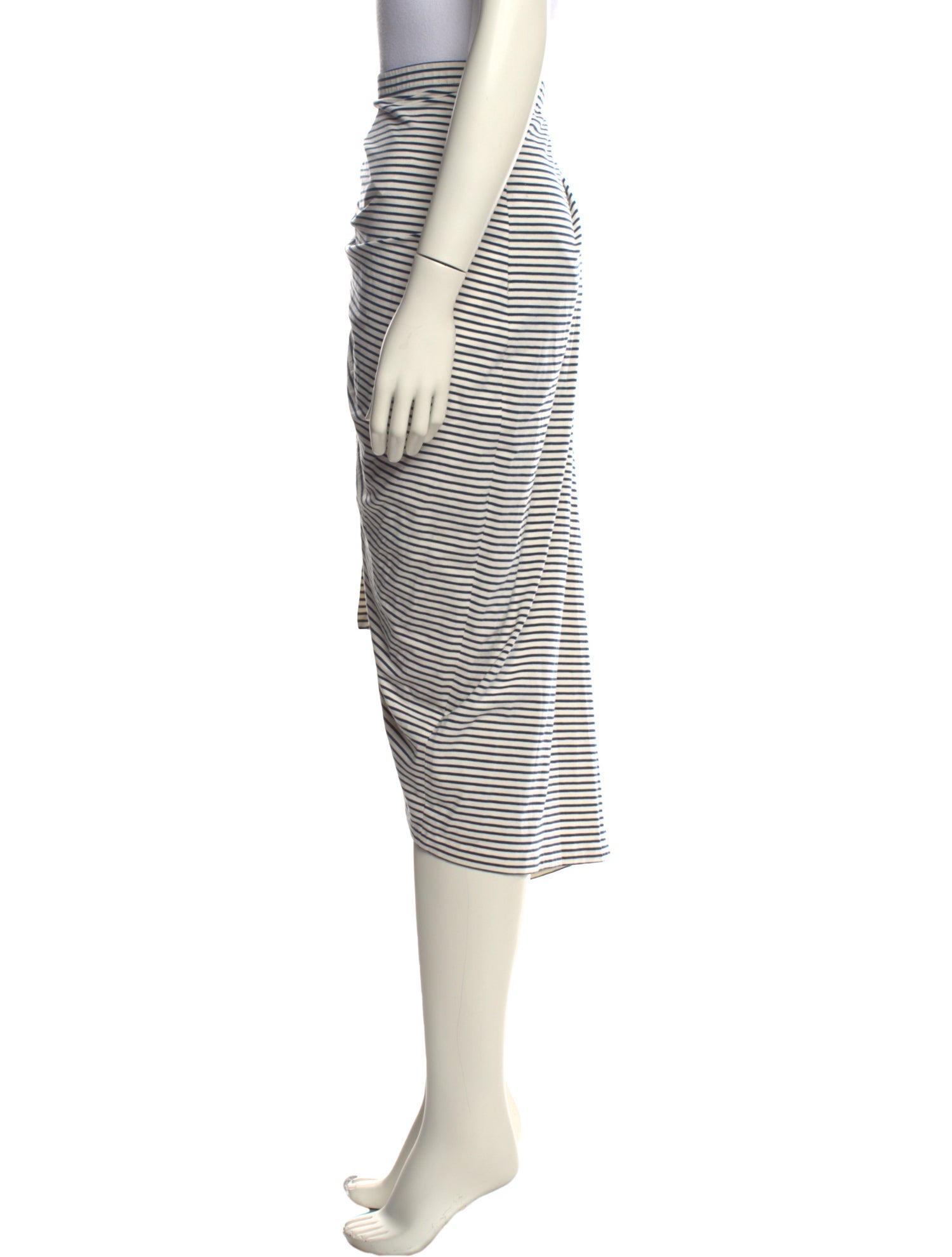 Paco Rabanne Striped Midi Length Skirt