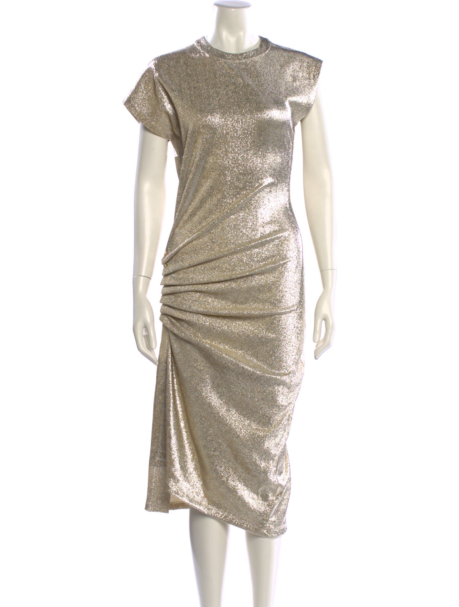 Paco Rabanne Crew Neck Long Dress