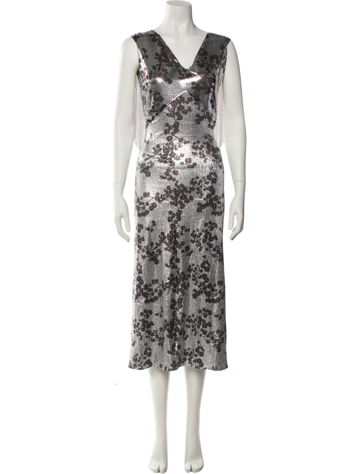 Paco Rabanne Printed Midi Length Dress